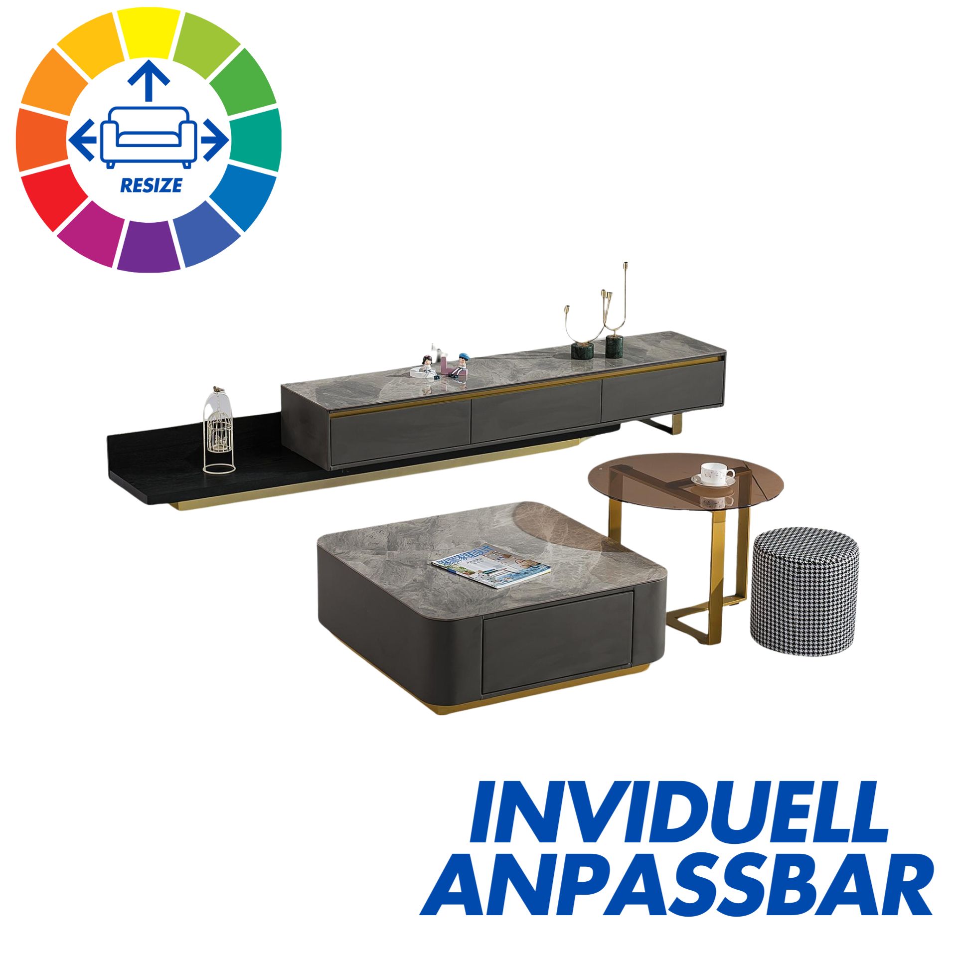 Designer Couchtisch und TV Board Köthen