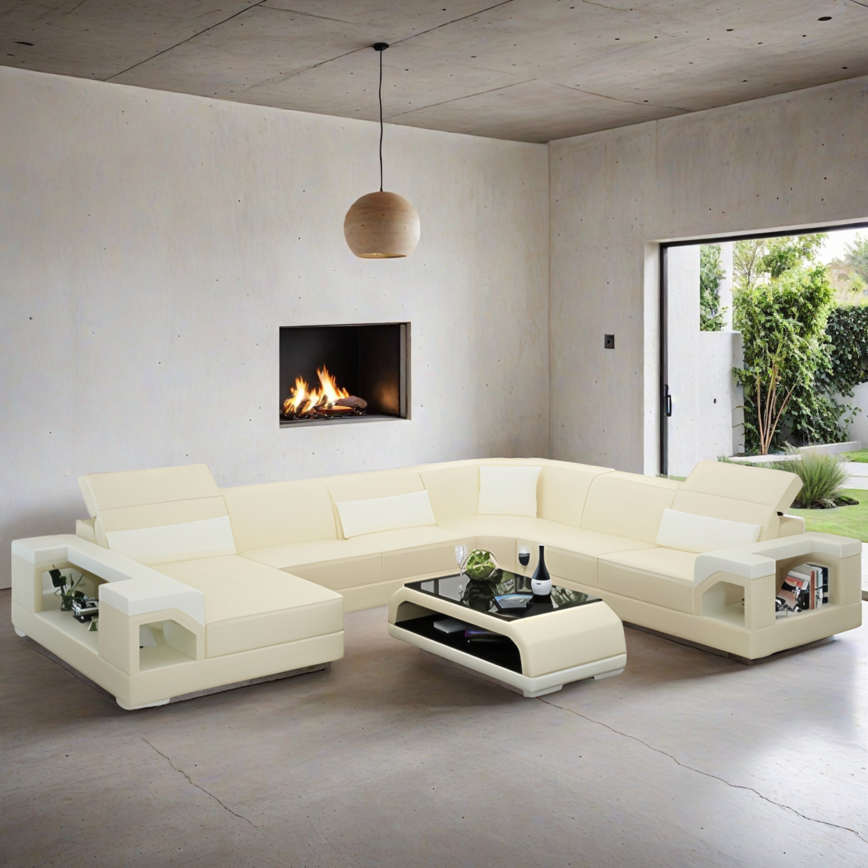 Sofa München - Wohnlandschaft U-form