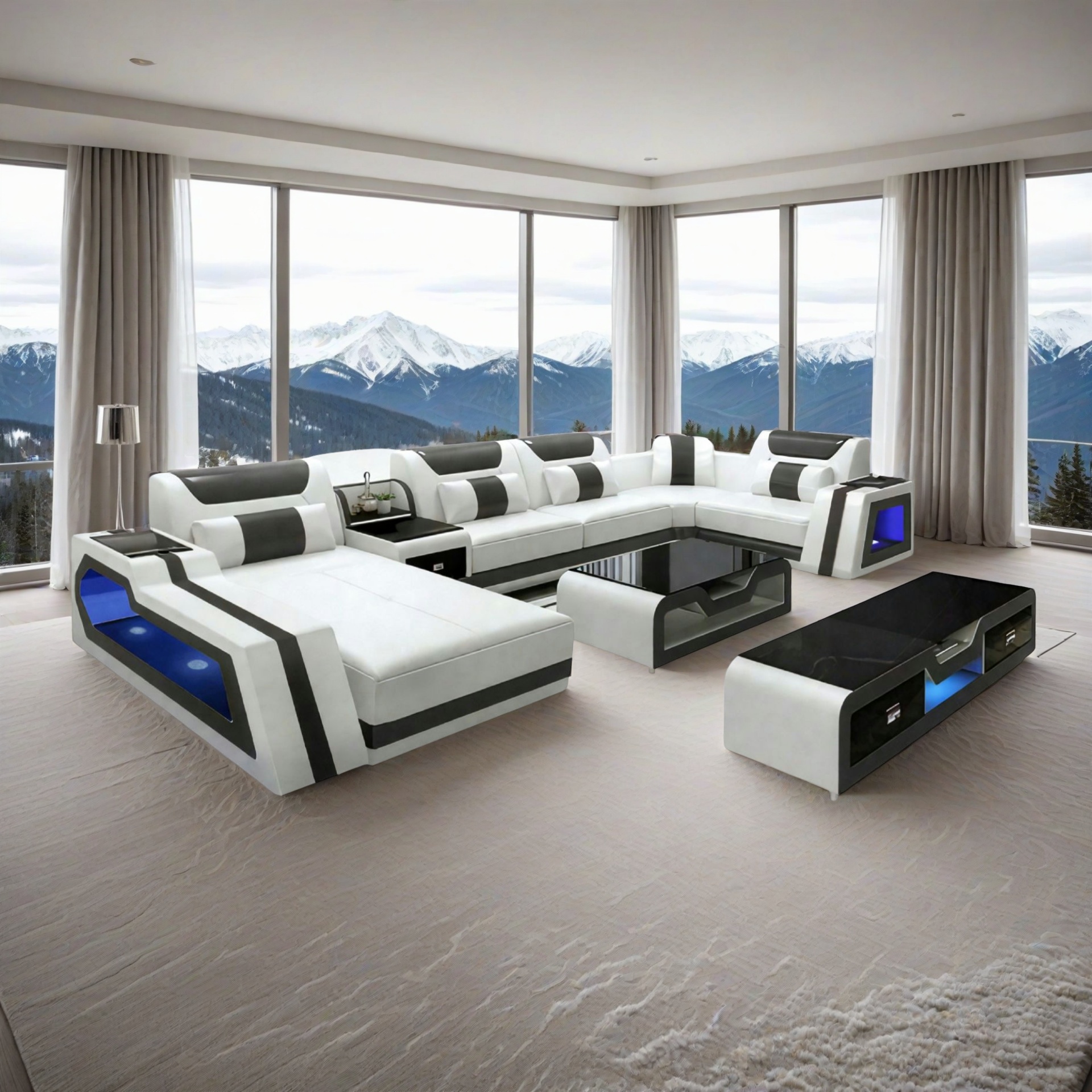 Sofa Akron -  Wohnlandschaft U-form