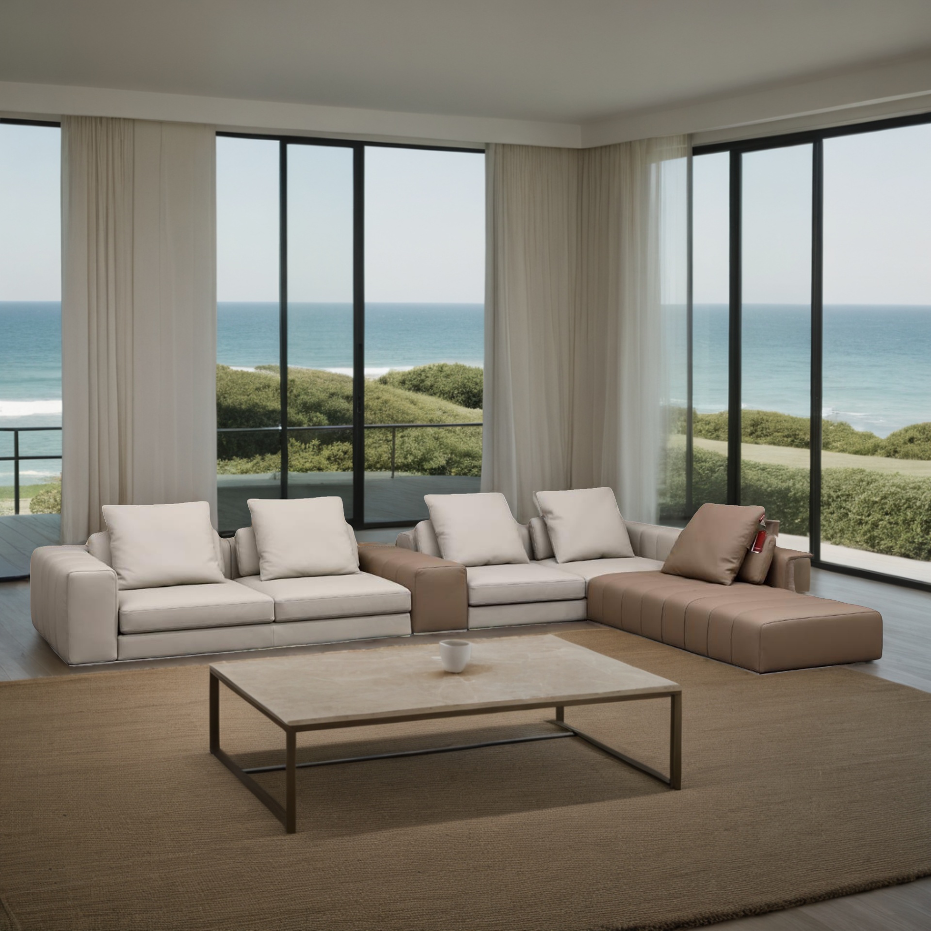 Sofa Hisar Landschaft + Otomane