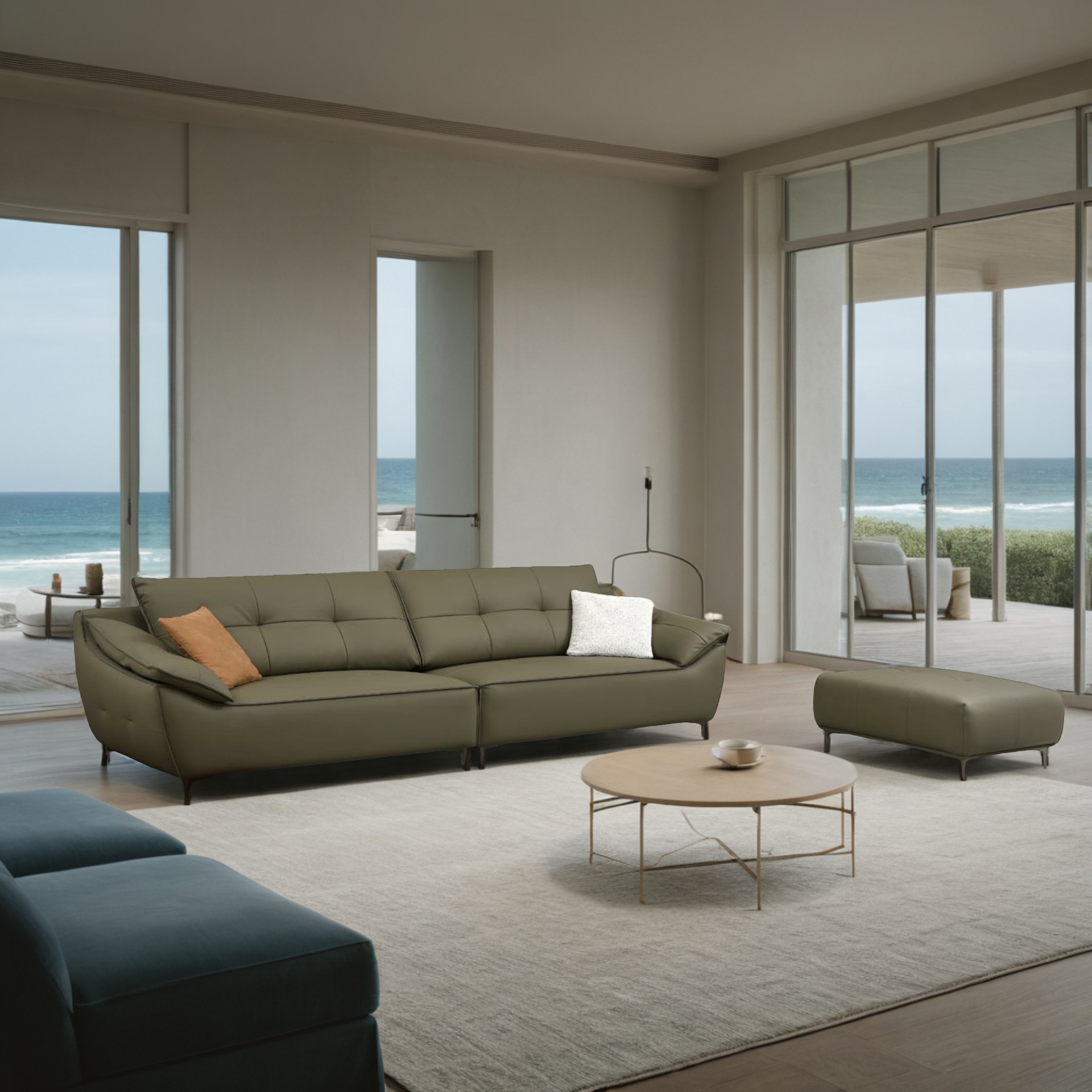 Sofa Solryn + Hocker