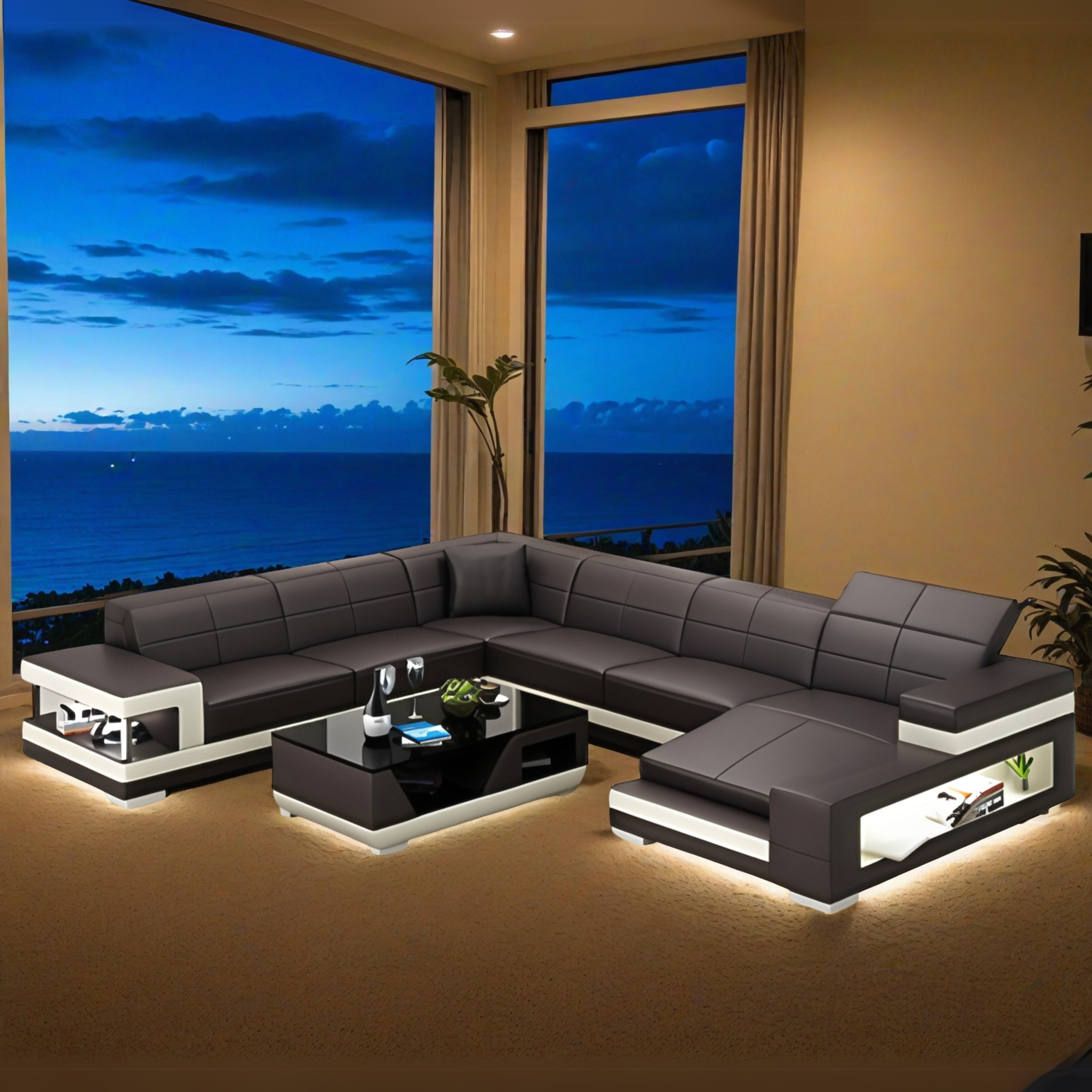 Sofa Vilnius - Wohnlandschaft U-form