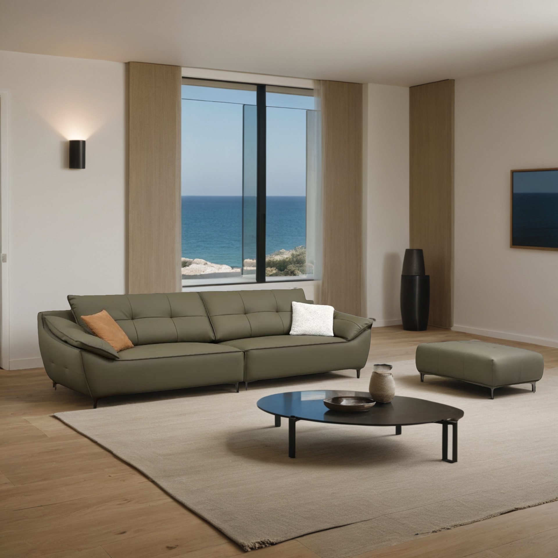 Sofa Solryn + Hocker