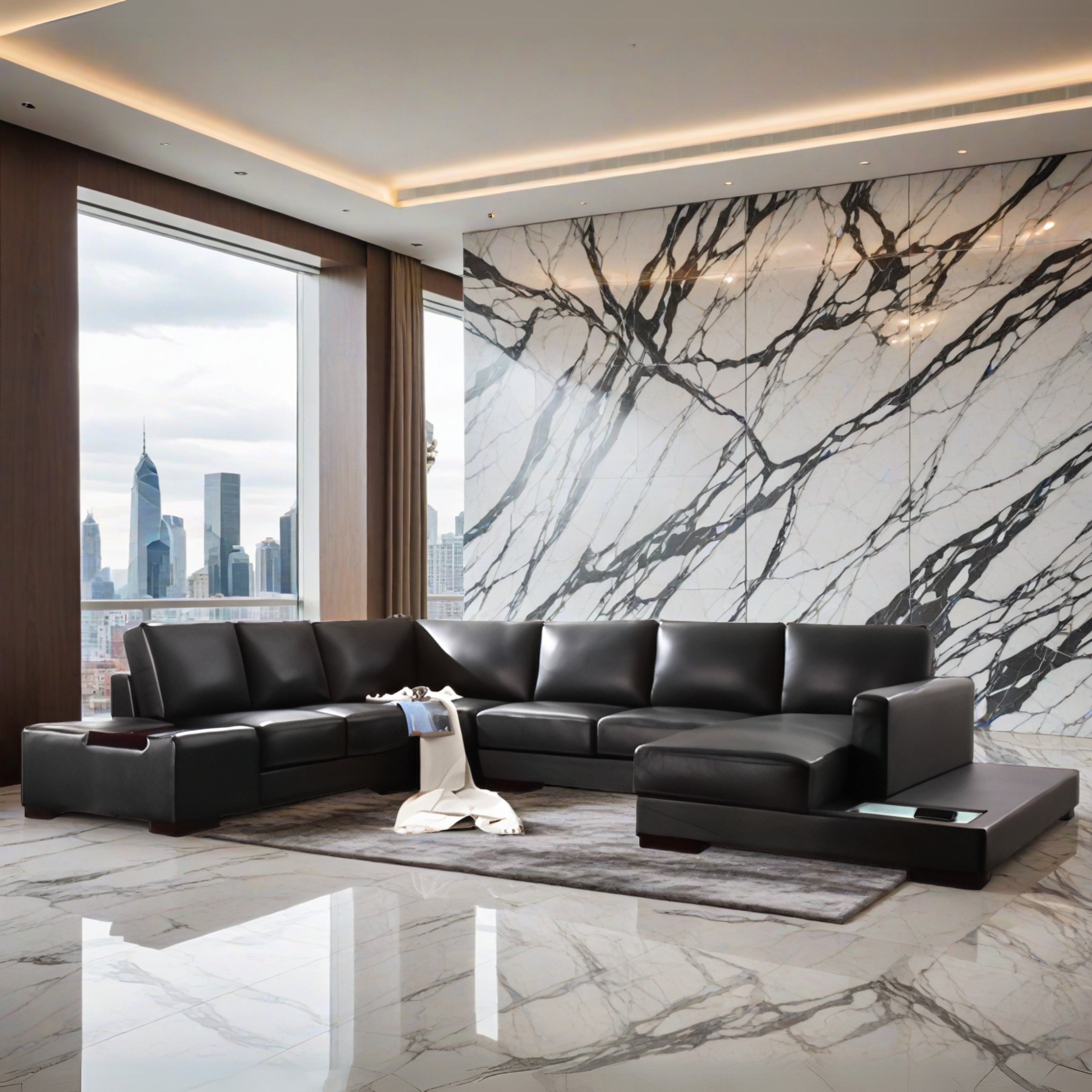 Sofa Aachen - Wohnlandschaft U-form