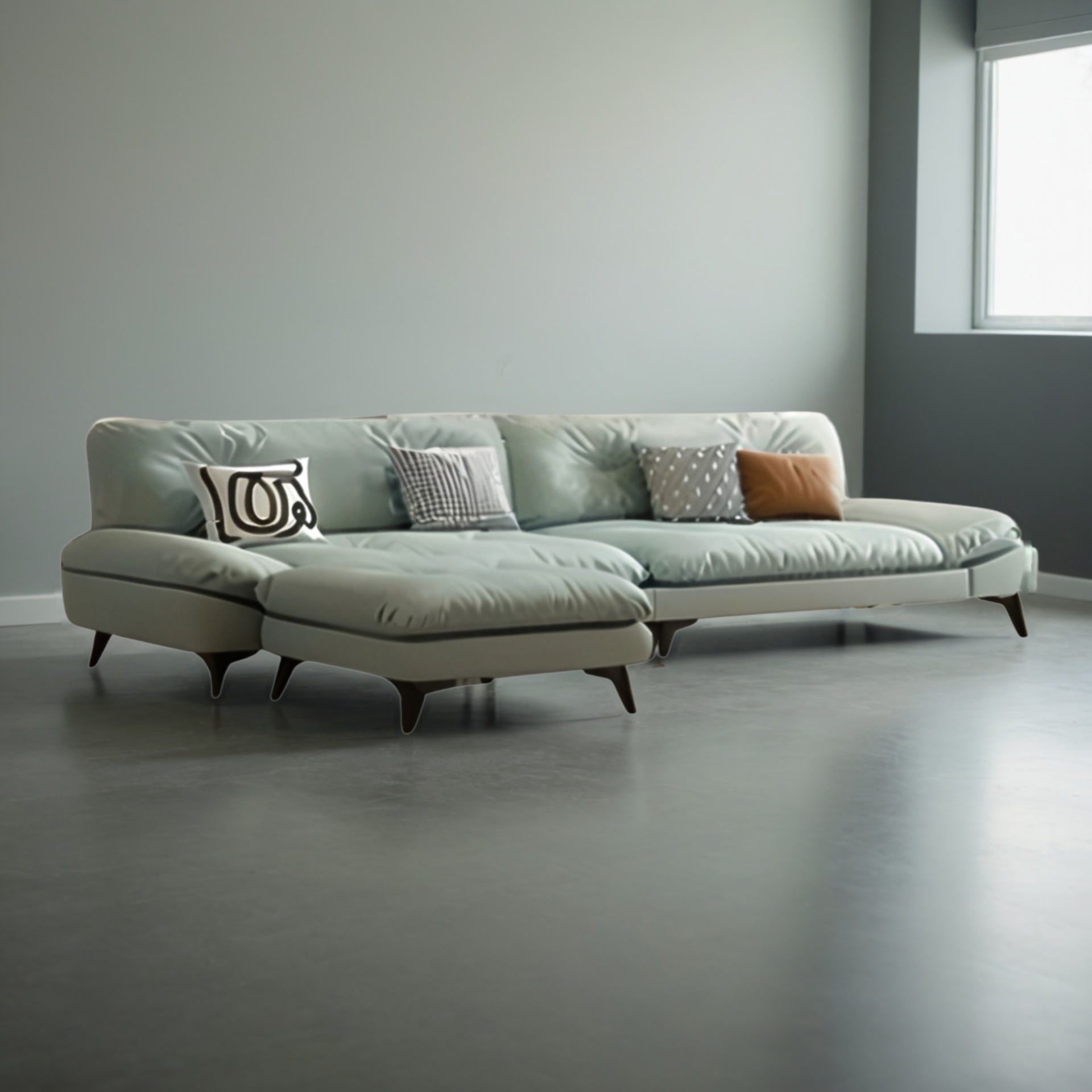 Sofa 3-Sitzer + Hocker Warszawa 