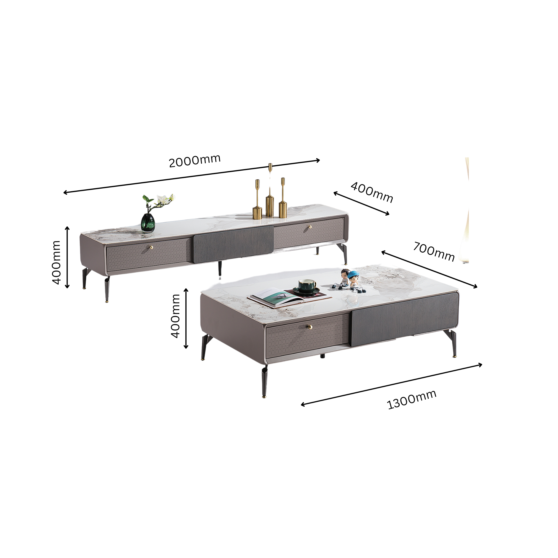 Designer Couchtisch und TV Board Zerbst