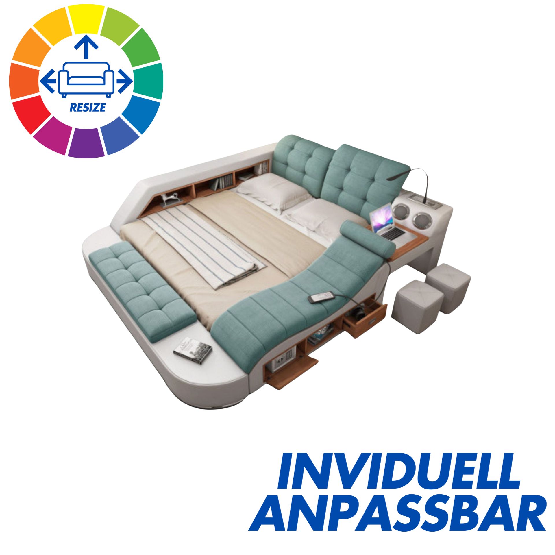 Doppelbett Grau Snowfall 