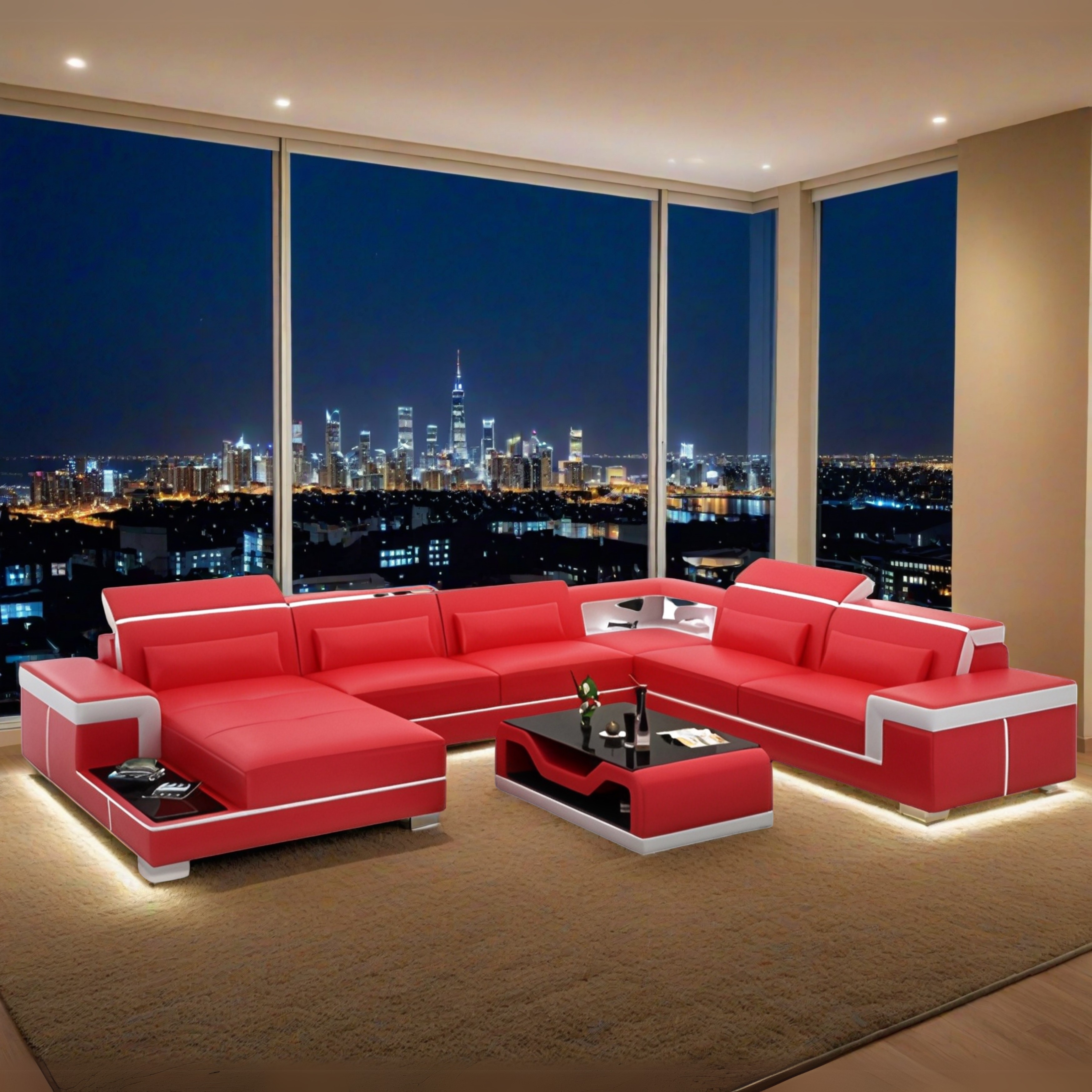 Sofa Quartier Laval -   Wohnlandschaft U-form