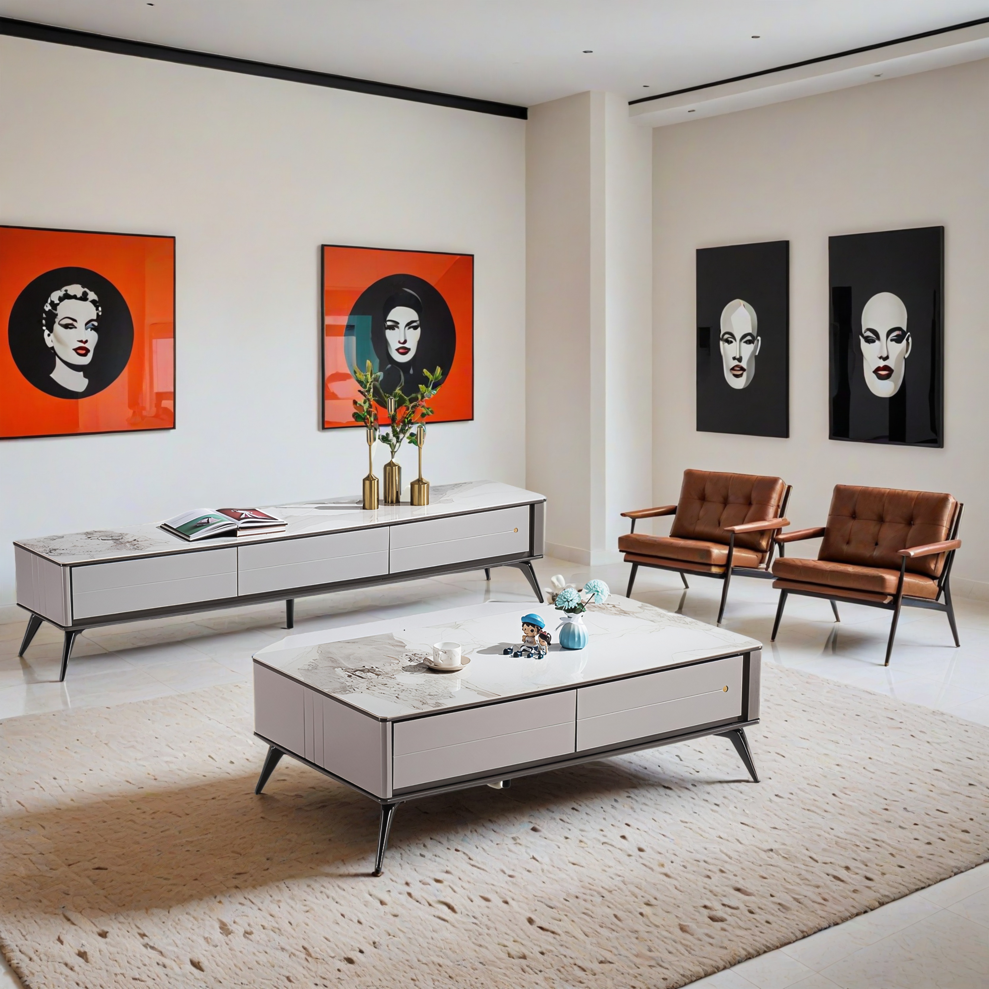 Designer Couchtisch und TV Board Naumburg