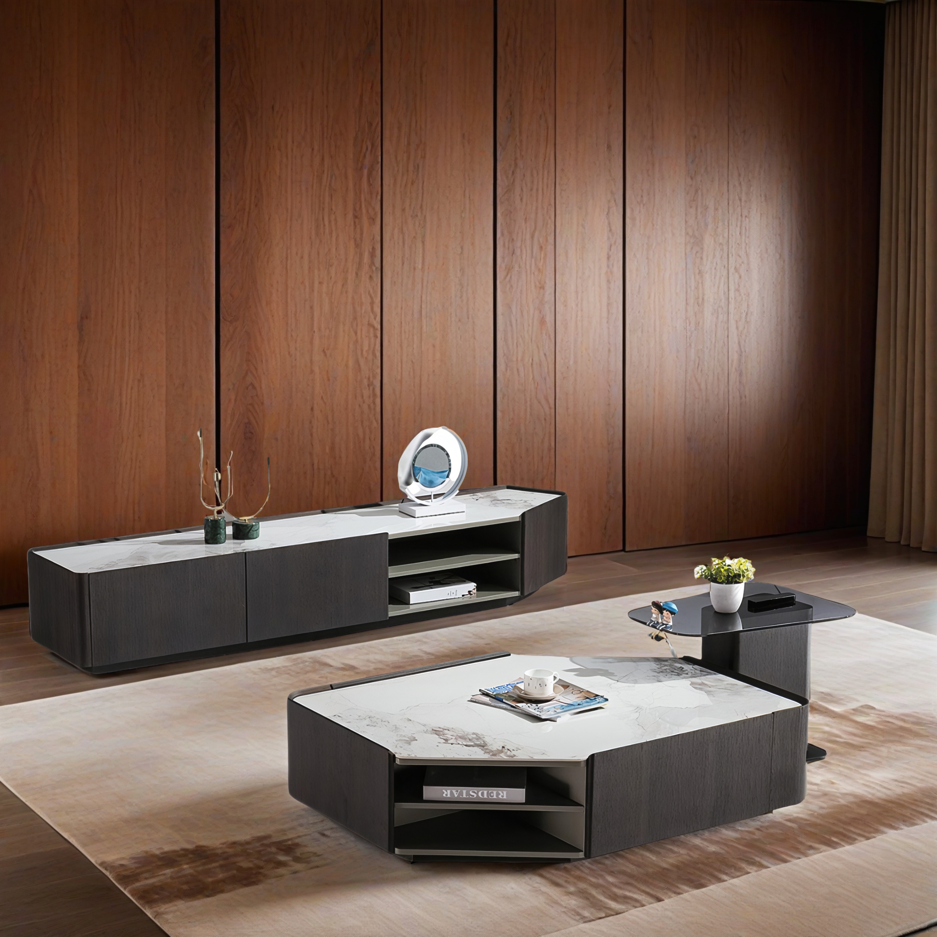 Designer Couchtisch und TV Board Leuna