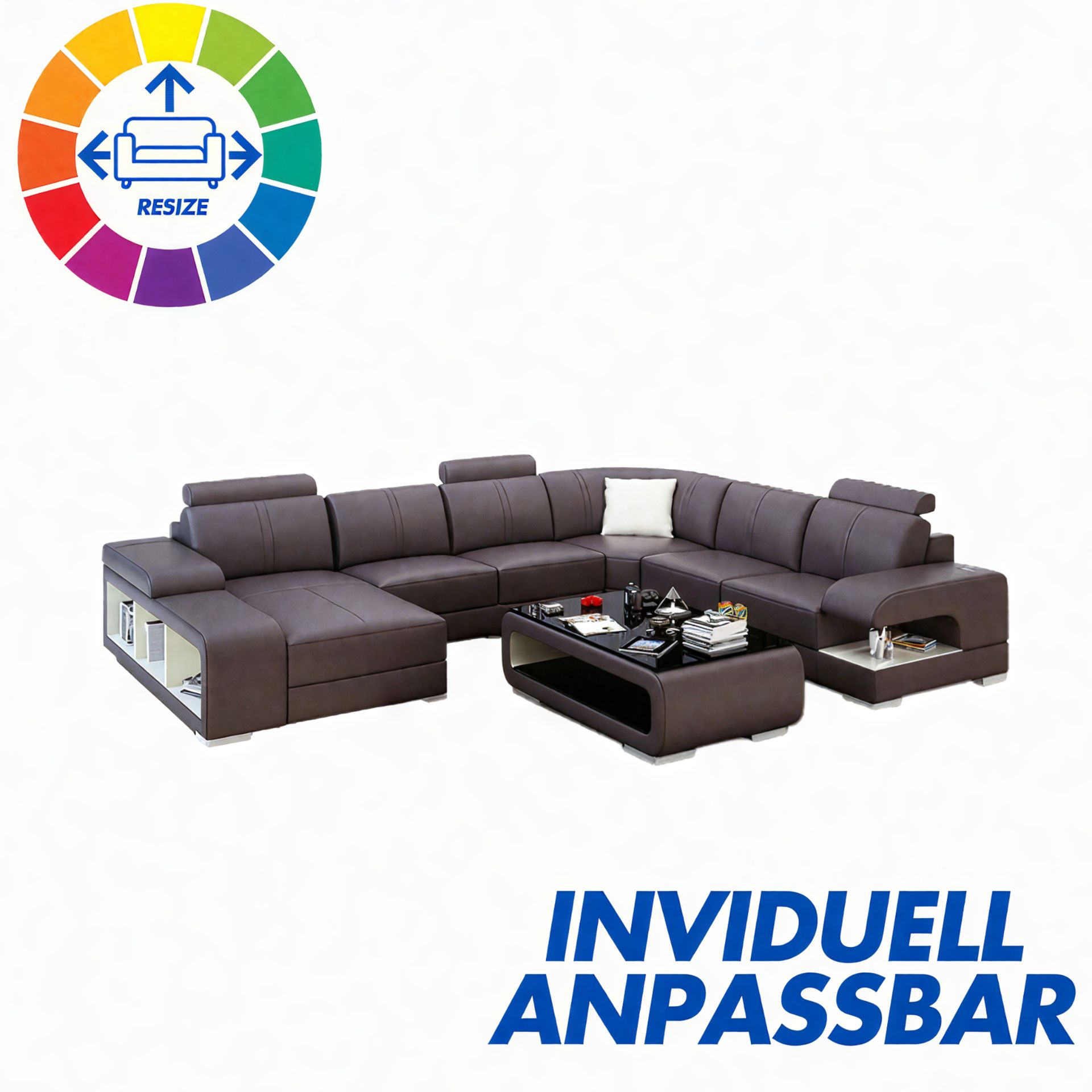 Sofa Aalborg -  Wohnlandschaft U-form