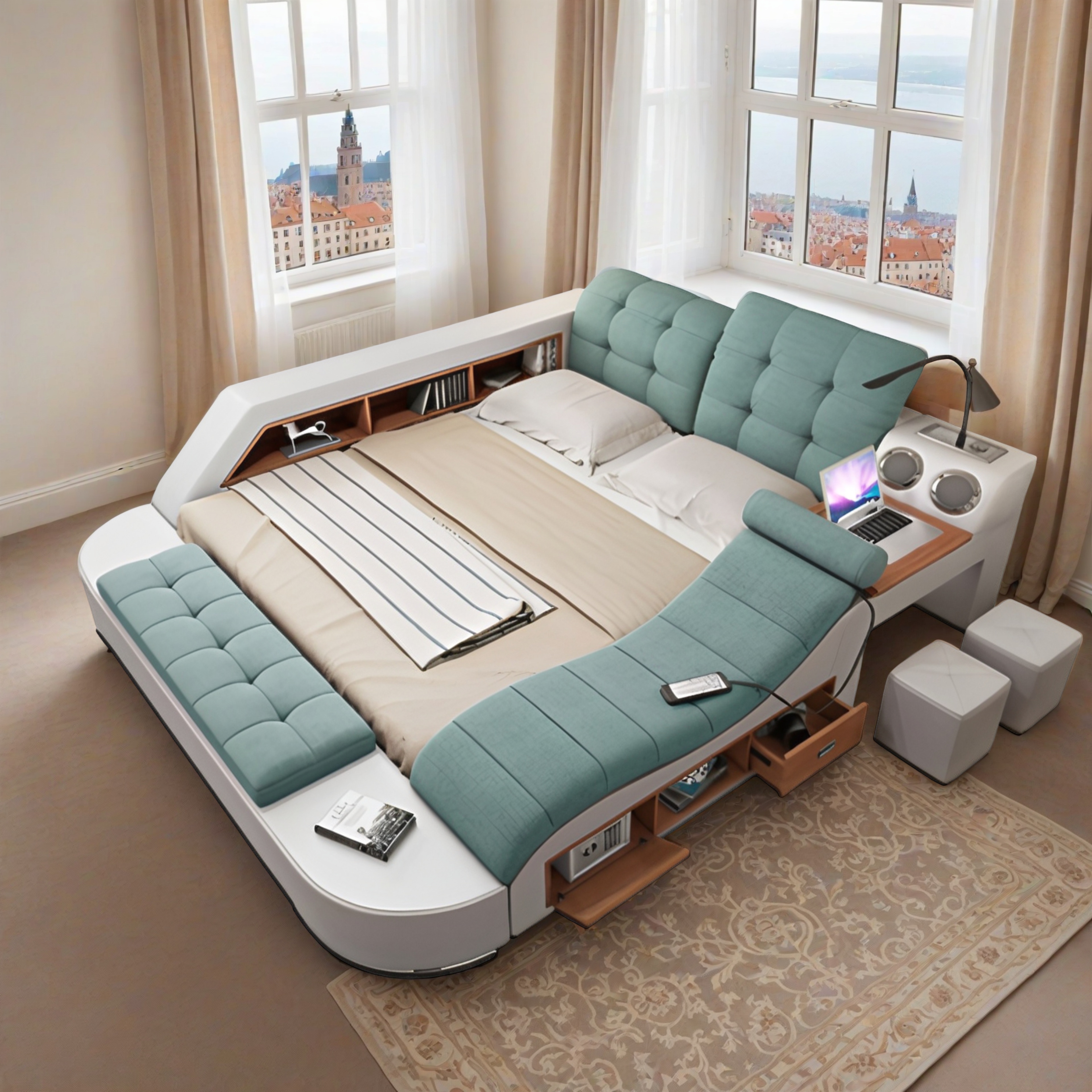 Doppelbett Grau Snowfall 