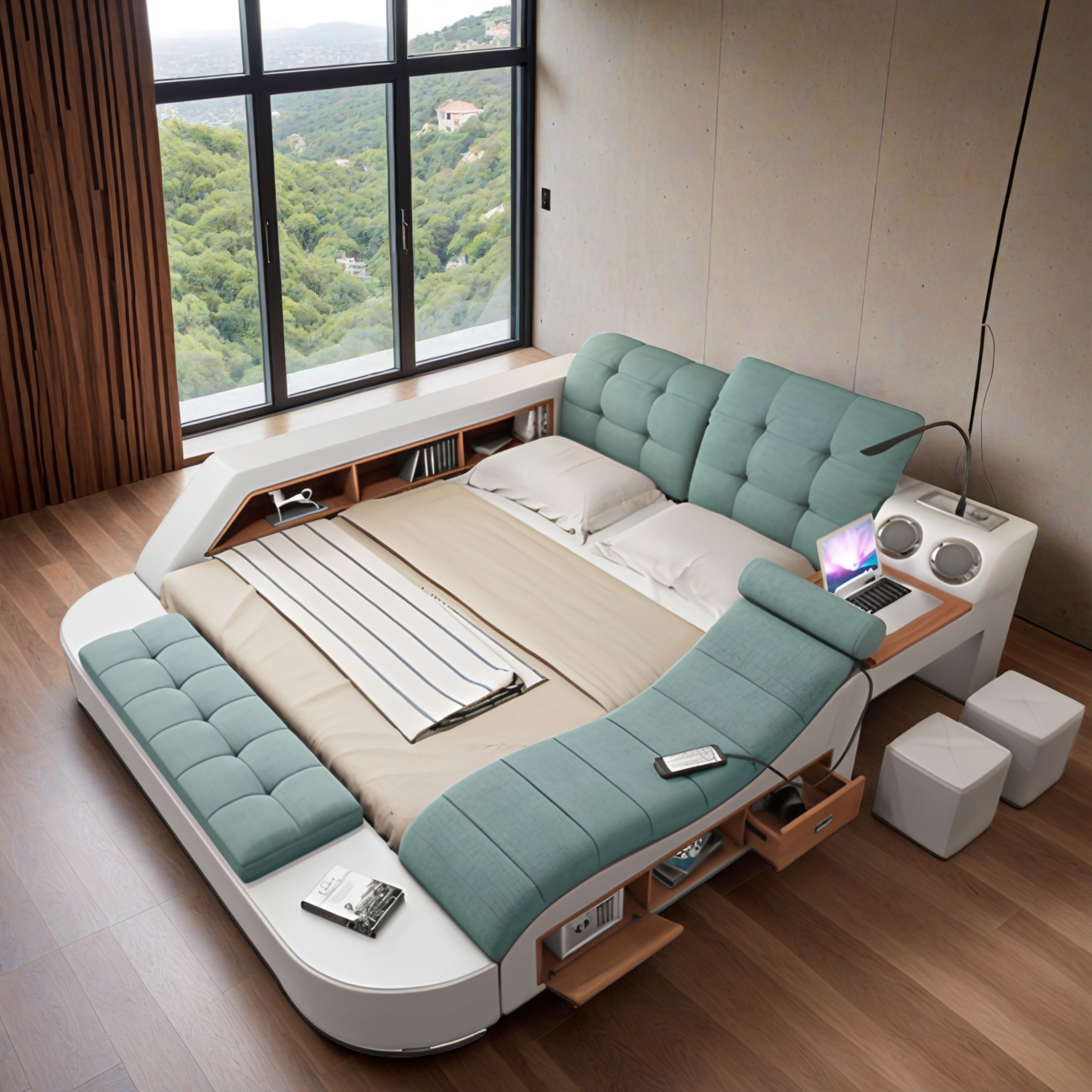 Doppelbett Grau Snowfall 