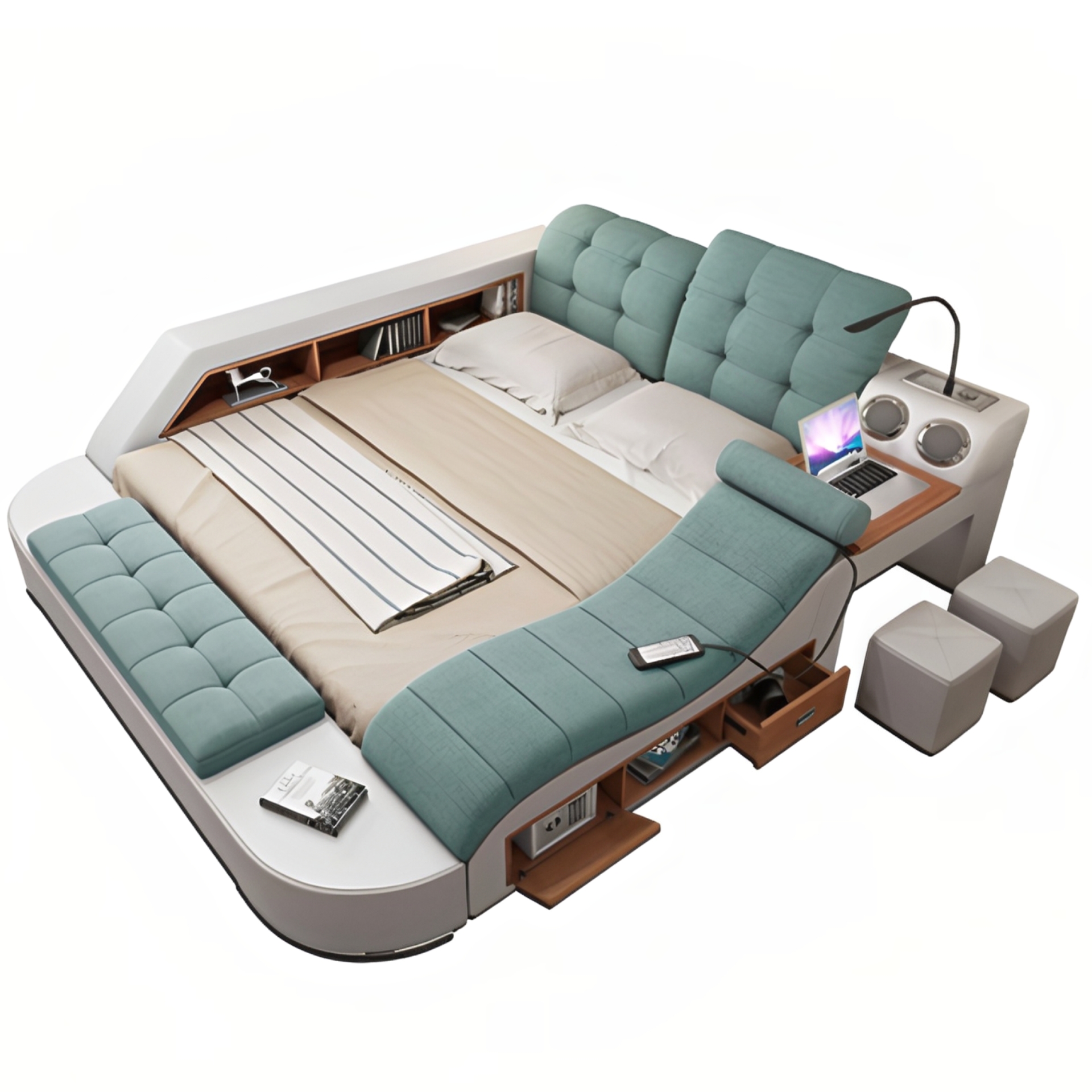 Doppelbett Grau Snowfall 