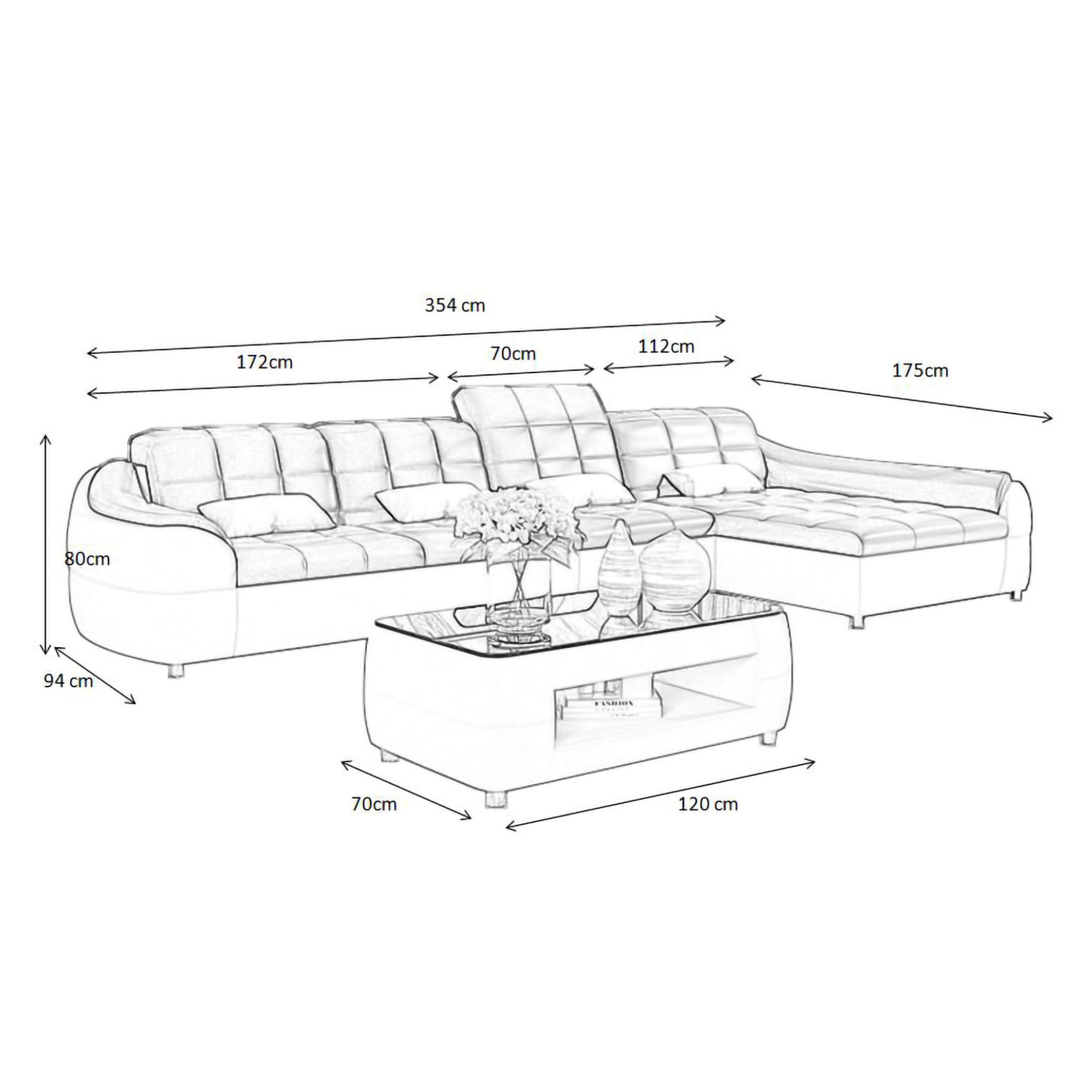  Sofa Rovaniemi -  L-Form