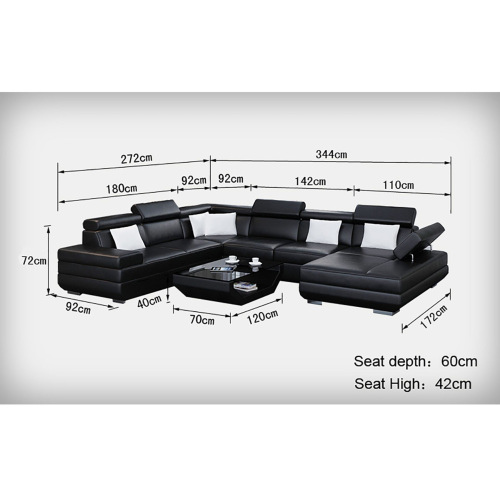 Sofa Erfurt - Wohnlandschaft U-form