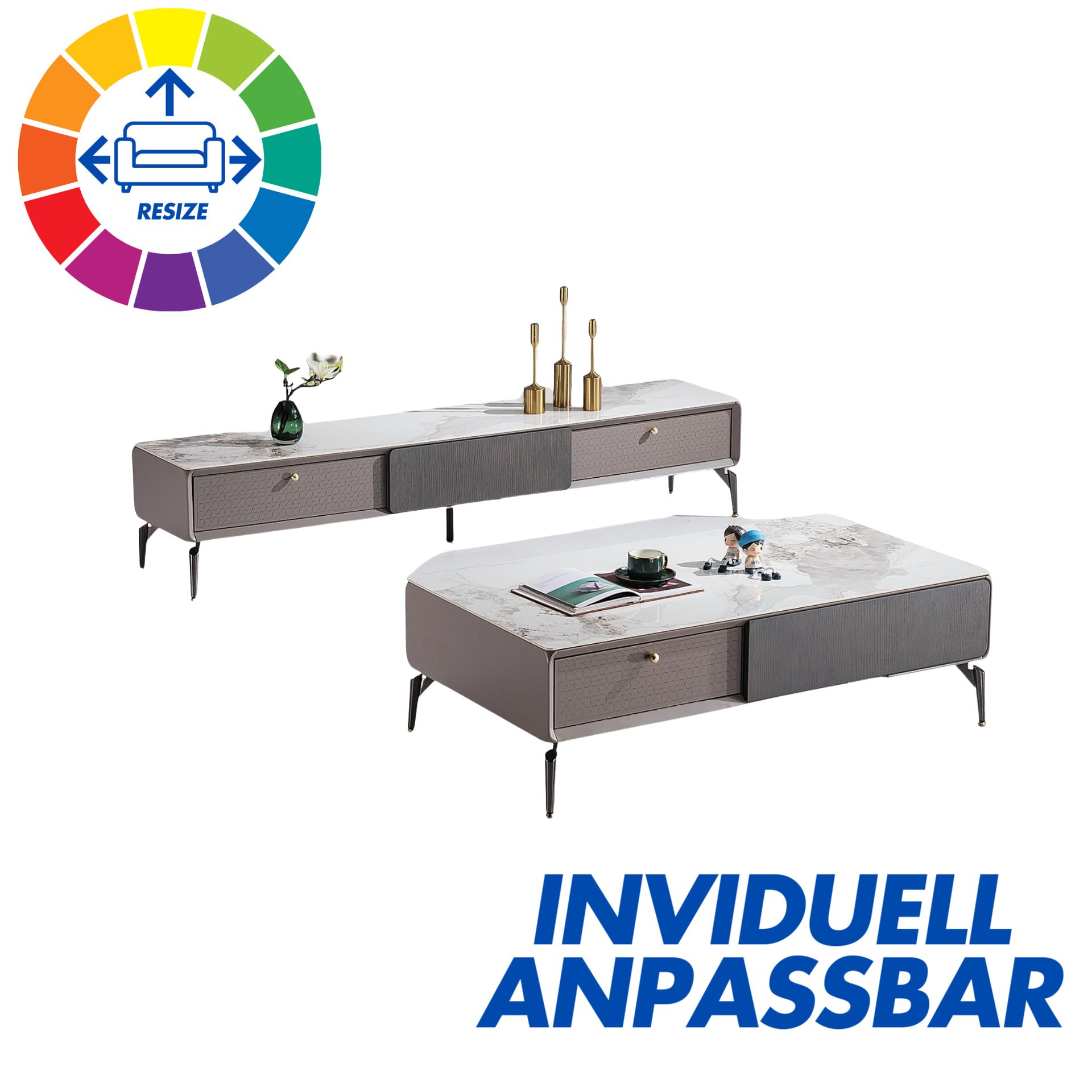 Designer Couchtisch und TV Board Zerbst