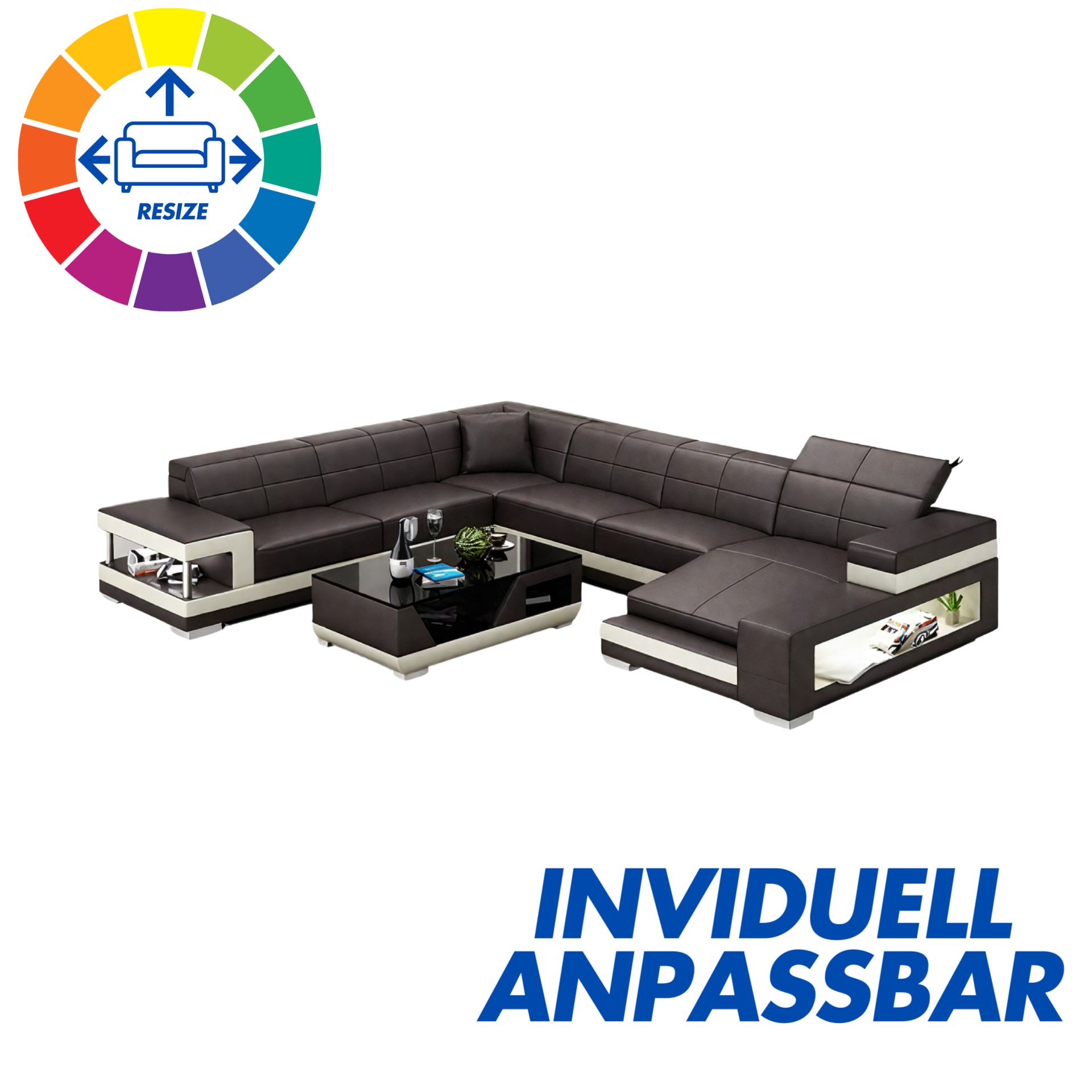 Sofa Vilnius - Wohnlandschaft U-form