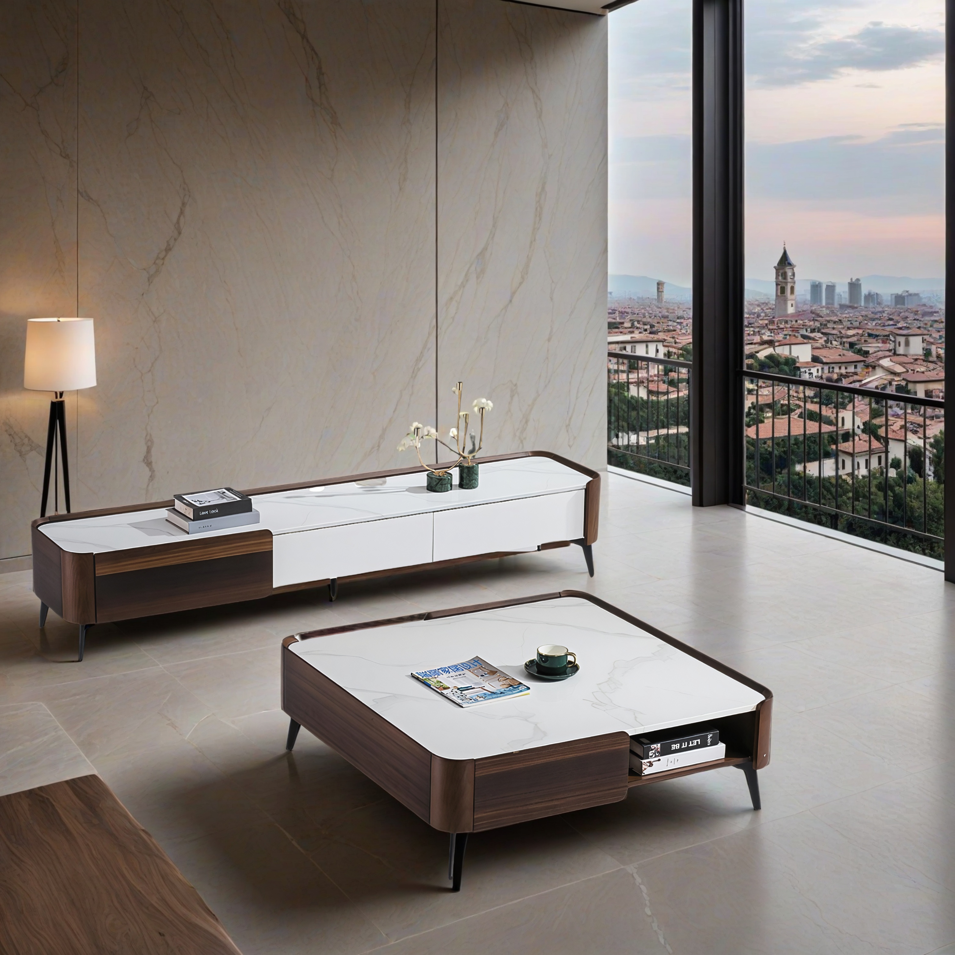 Designer Couchtisch und TV Board Jessen