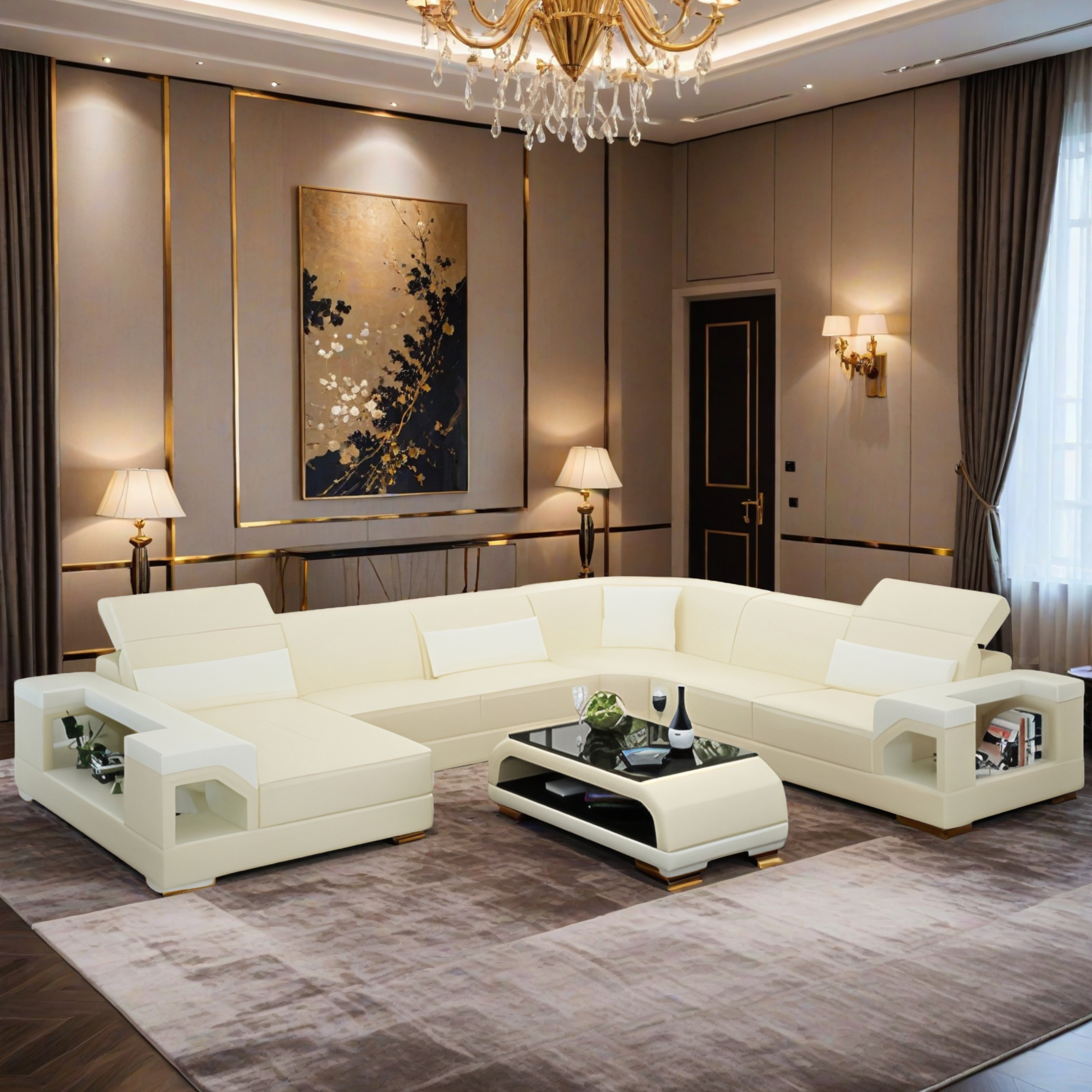 Sofa München - Wohnlandschaft U-form