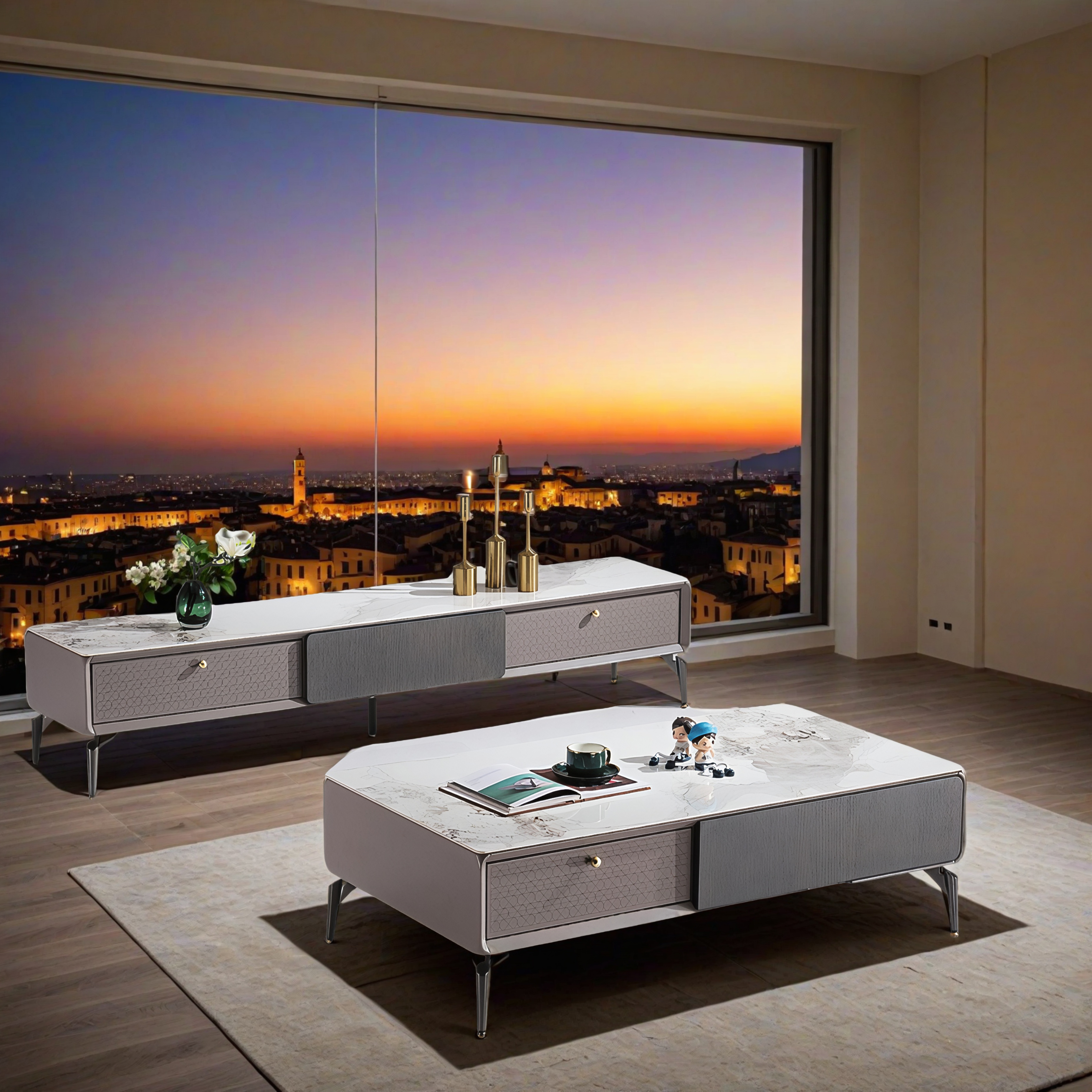 Designer Couchtisch und TV Board Zerbst