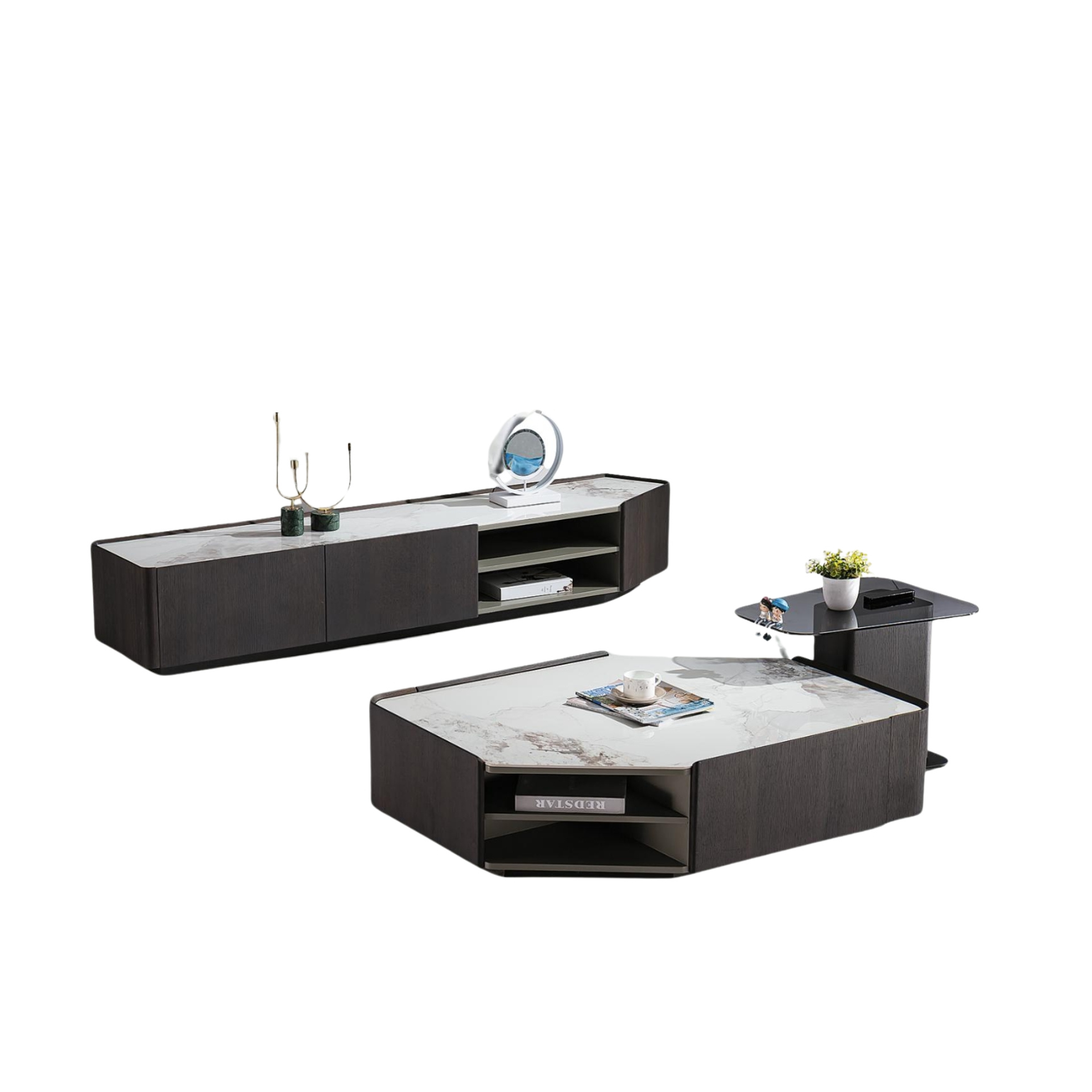 Designer Couchtisch und TV Board Leuna
