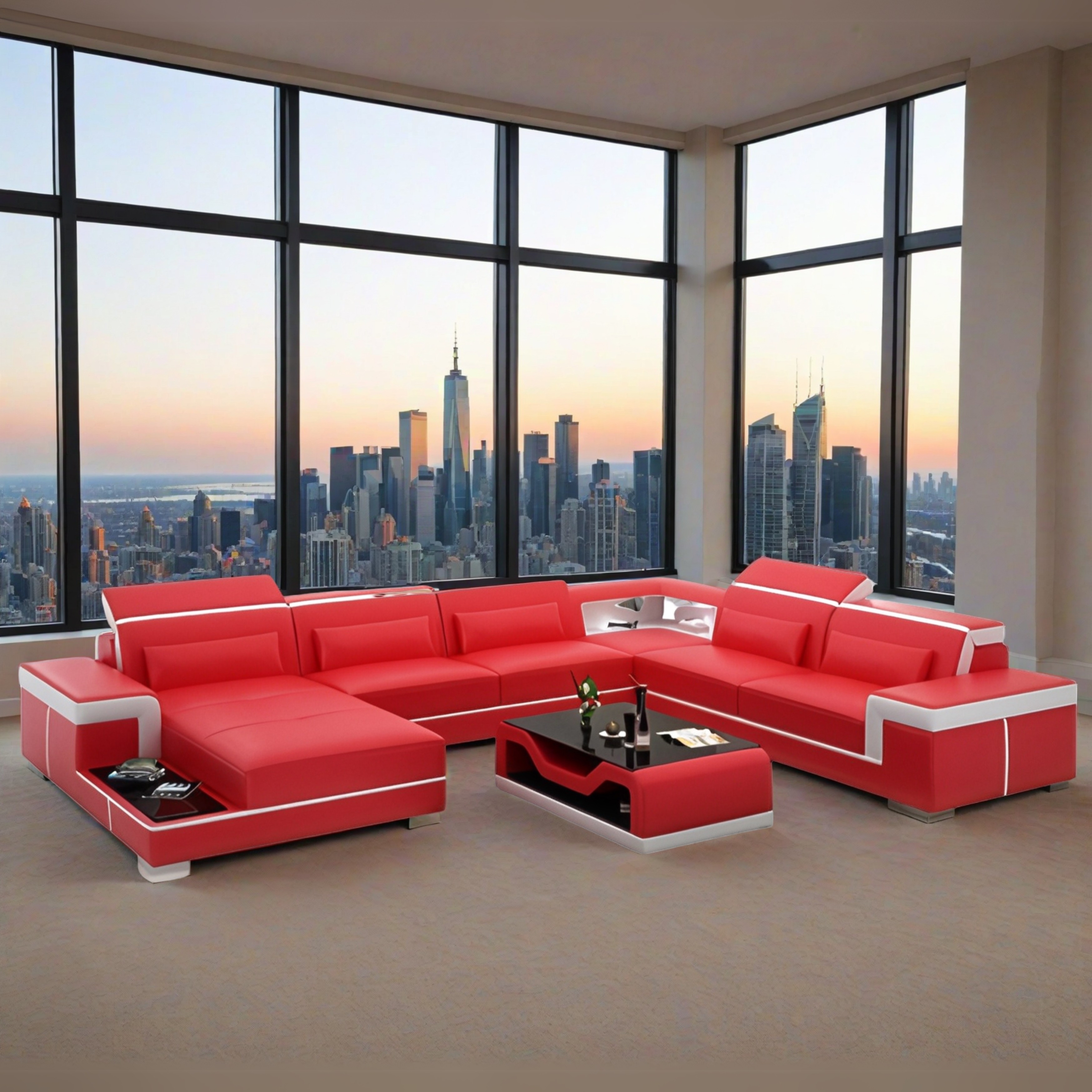 Sofa Quartier Laval -   Wohnlandschaft U-form