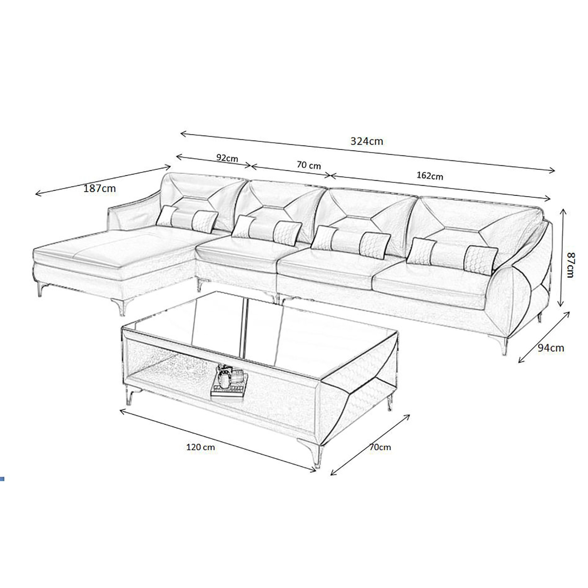 Sofa Milano - L-Form