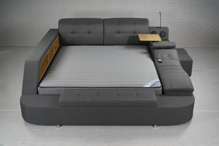 Doppelbett Grau Snowfall
