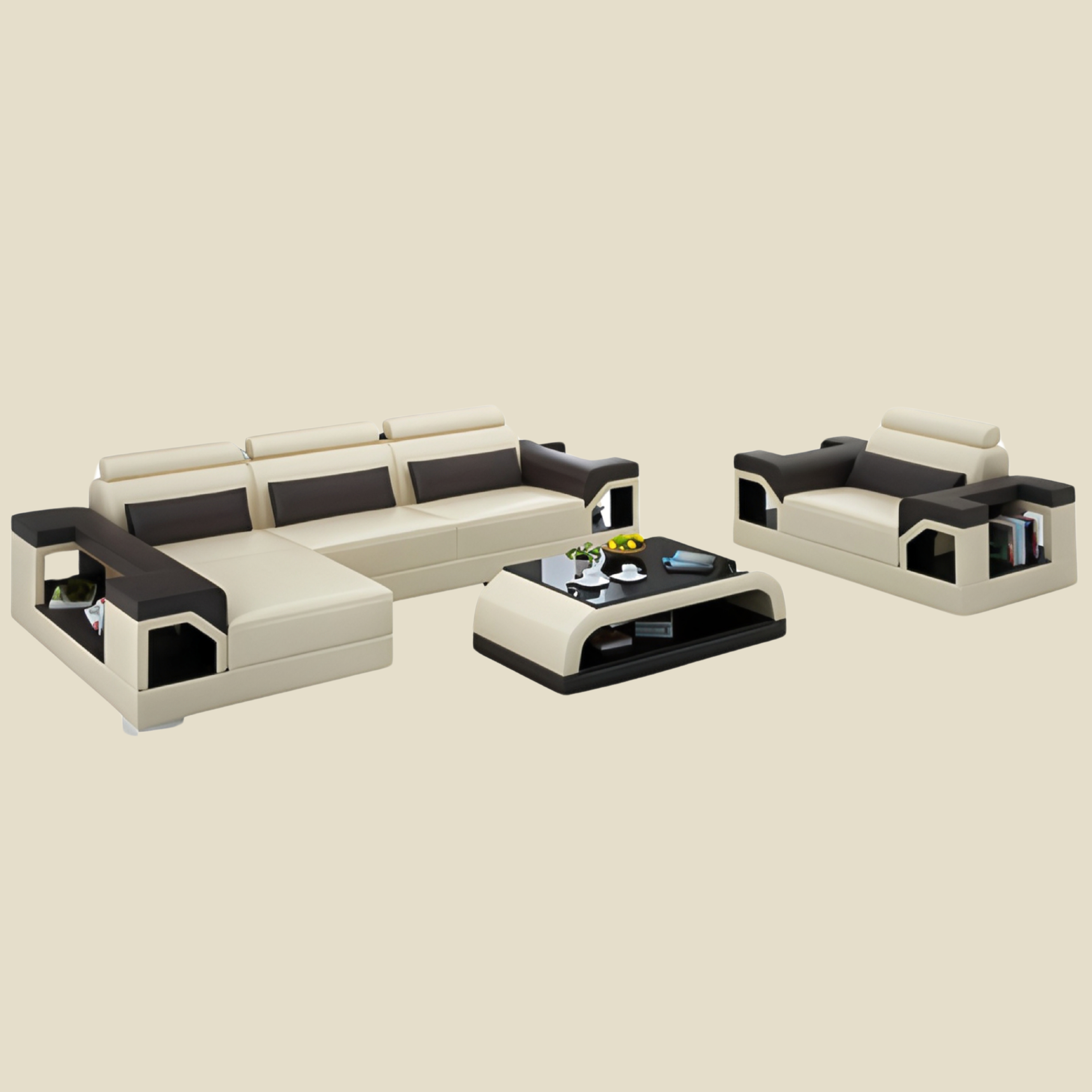  L-Form Sofa + Sessel Toulon