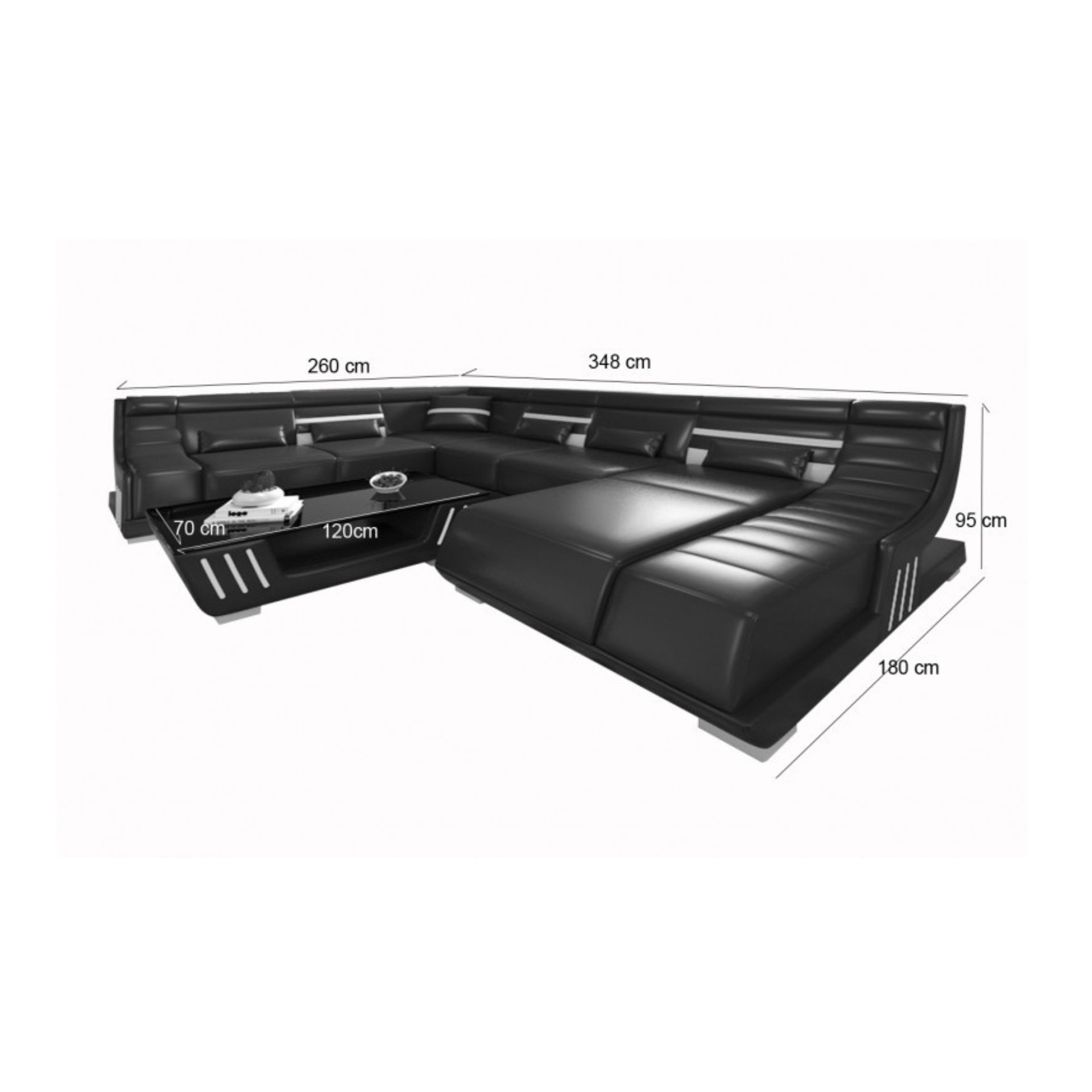  Sofa Osaka -Wohnlandschaft U-form