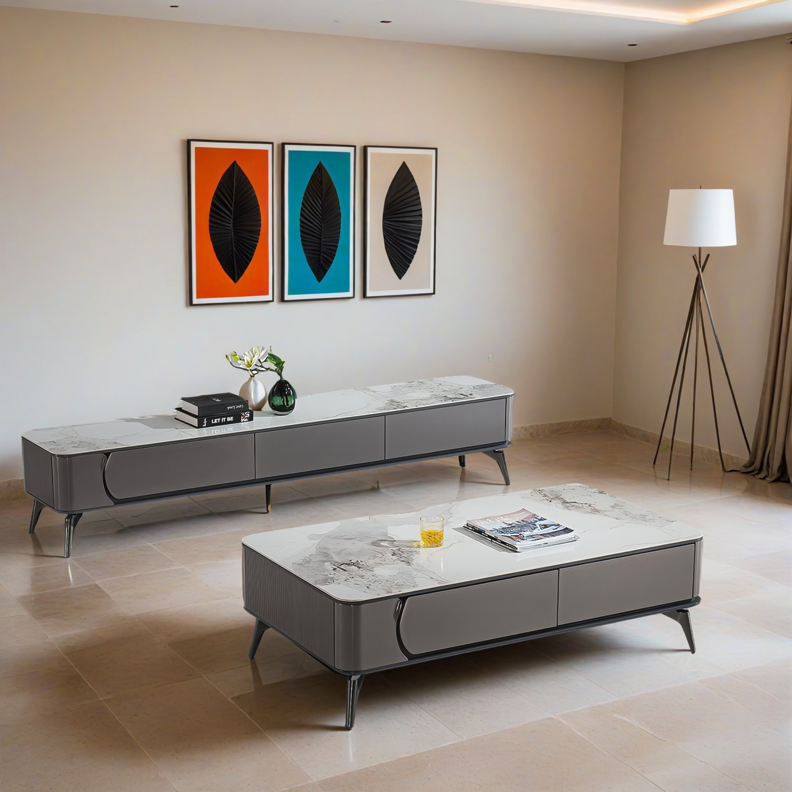 Designer Couchtisch und TV Board Sangerhausen