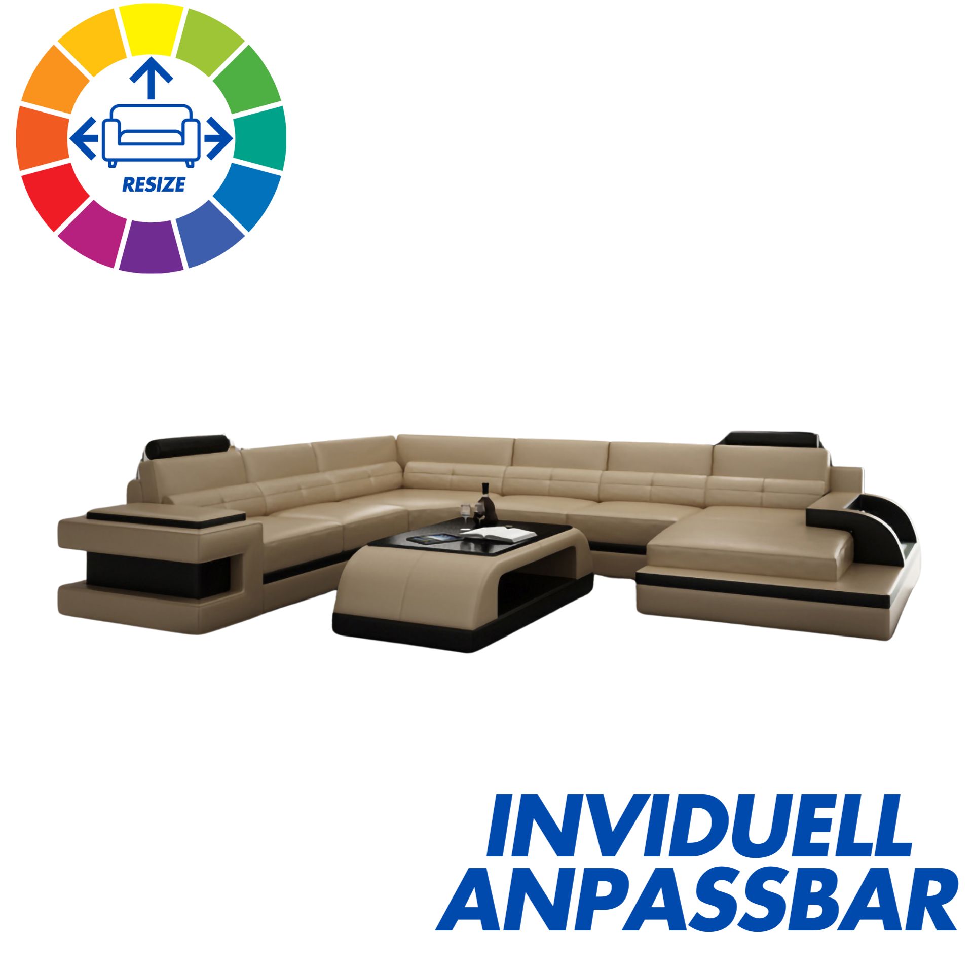 Sofa Sevilla -  Wohnlandschaft U-form