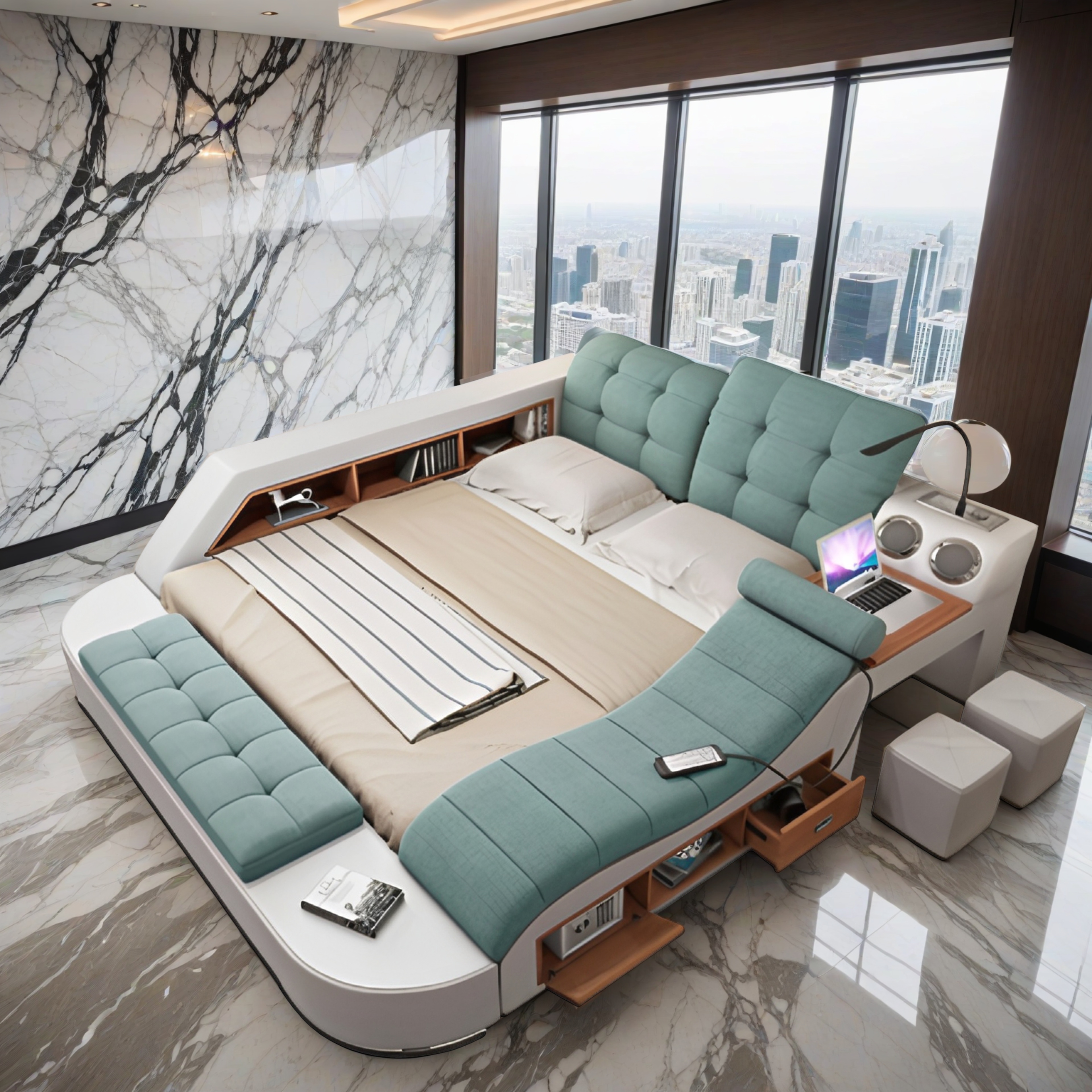 Doppelbett Grau Snowfall 