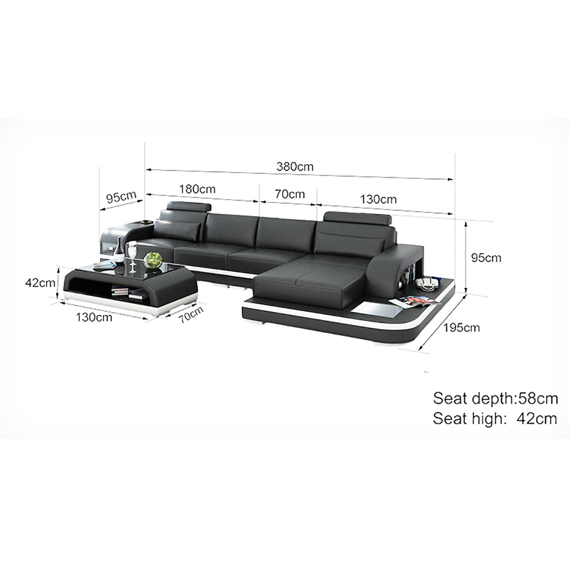Sofa Dortmund L-Form 