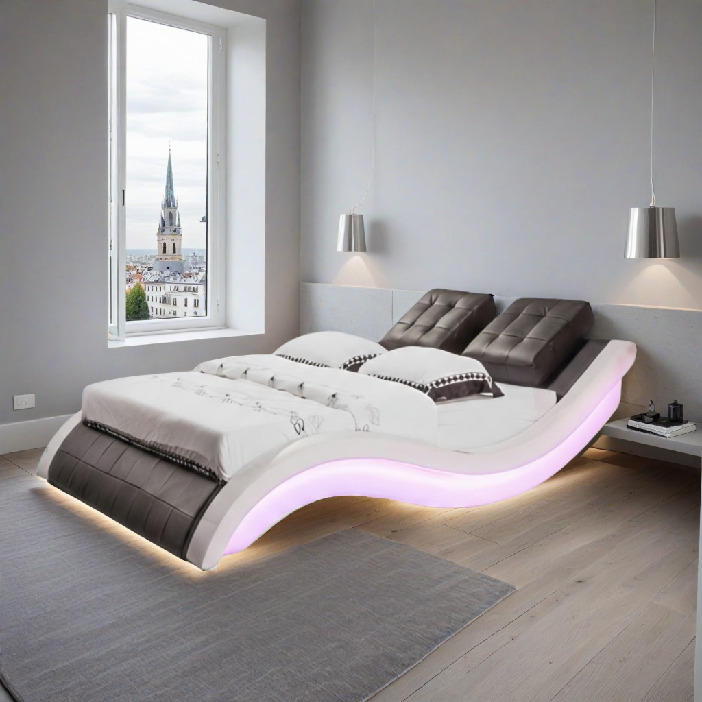 LED Doppelbett Aso 