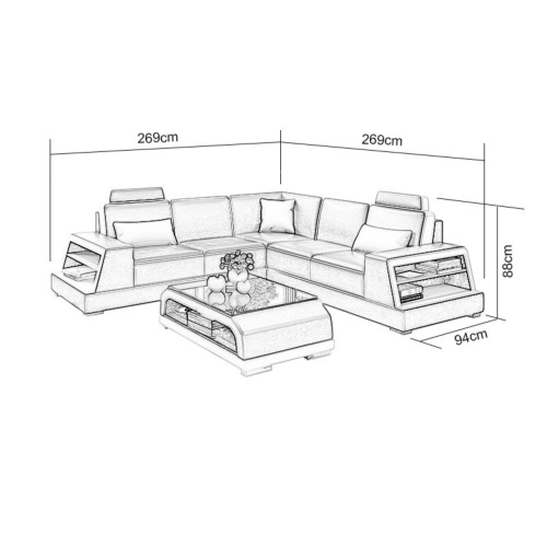 Ecksofa L-Form Bern