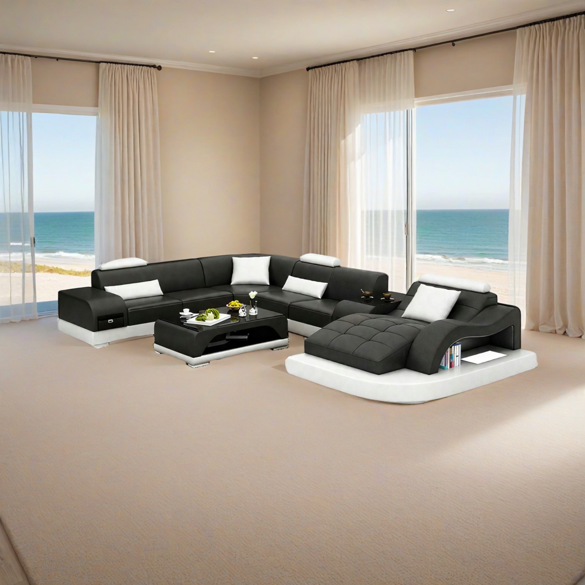 Sofa Dortmund - Wohnlandschaft U-form