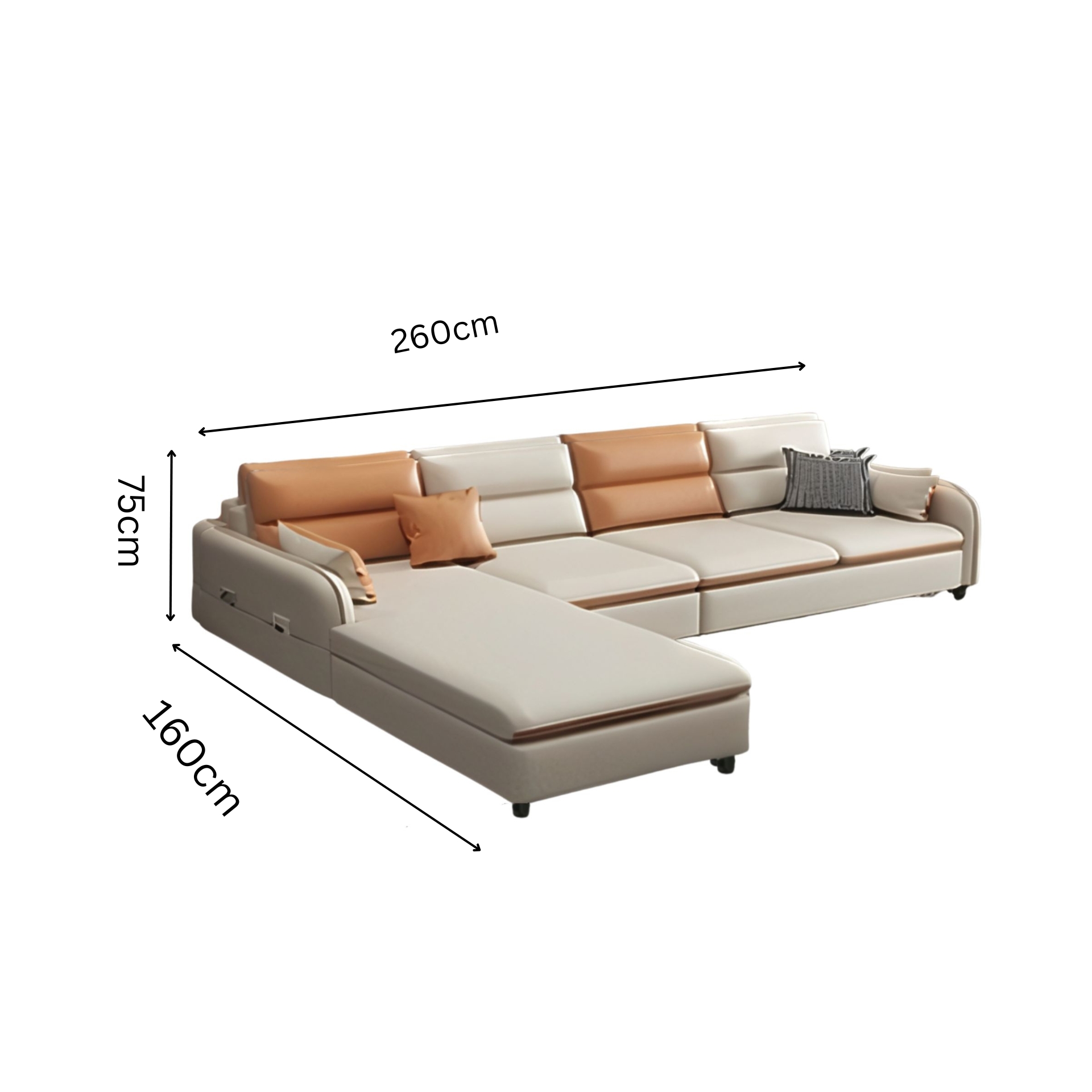Sofa L-Form Genf 