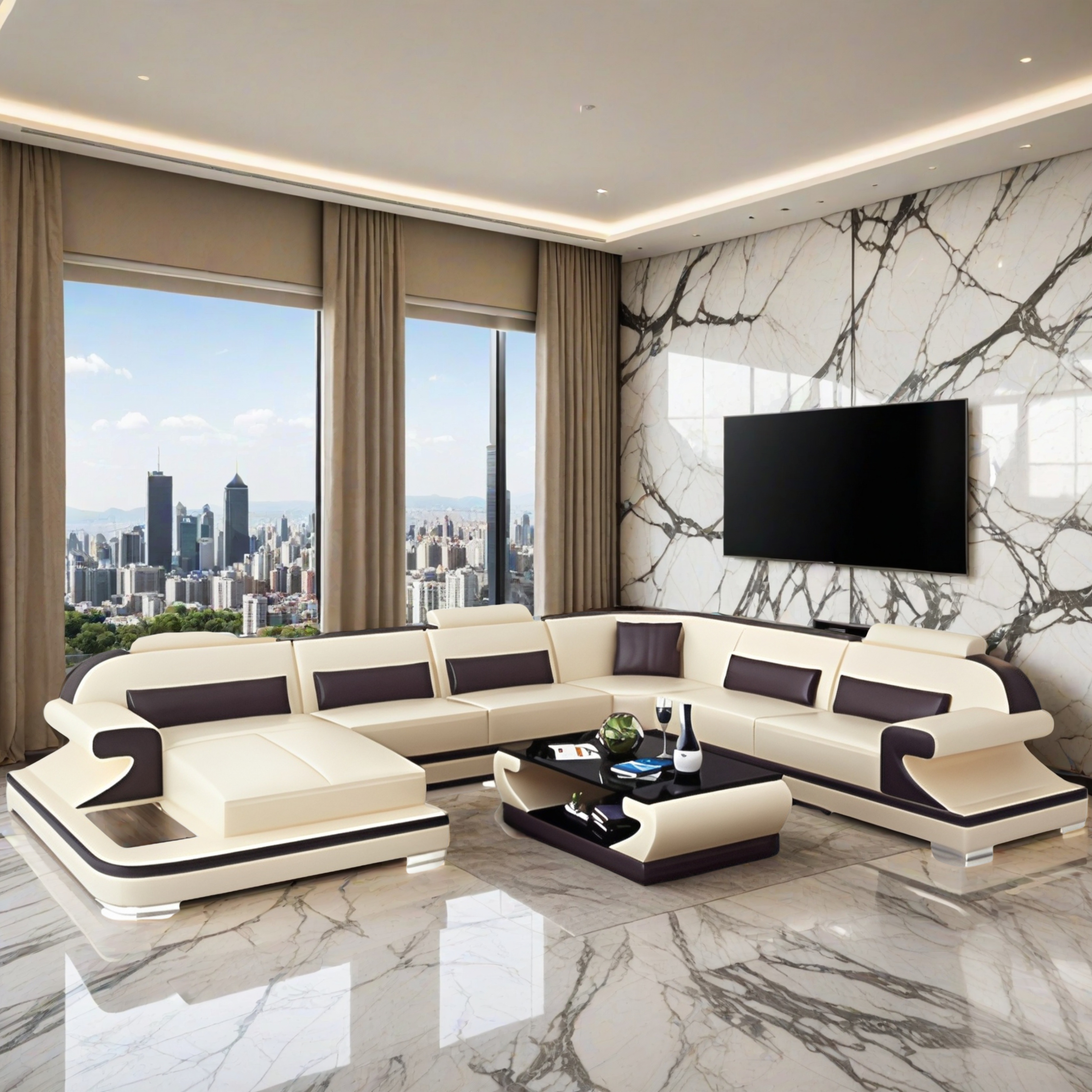 Sofa Hamburg - Wohnlandschaft U-form