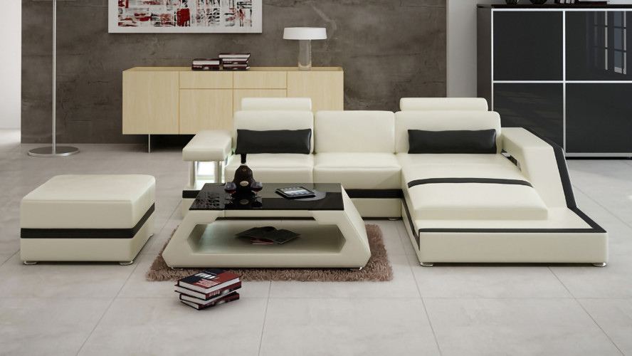  Sofa 2er sitzer + Hocker Sapporo