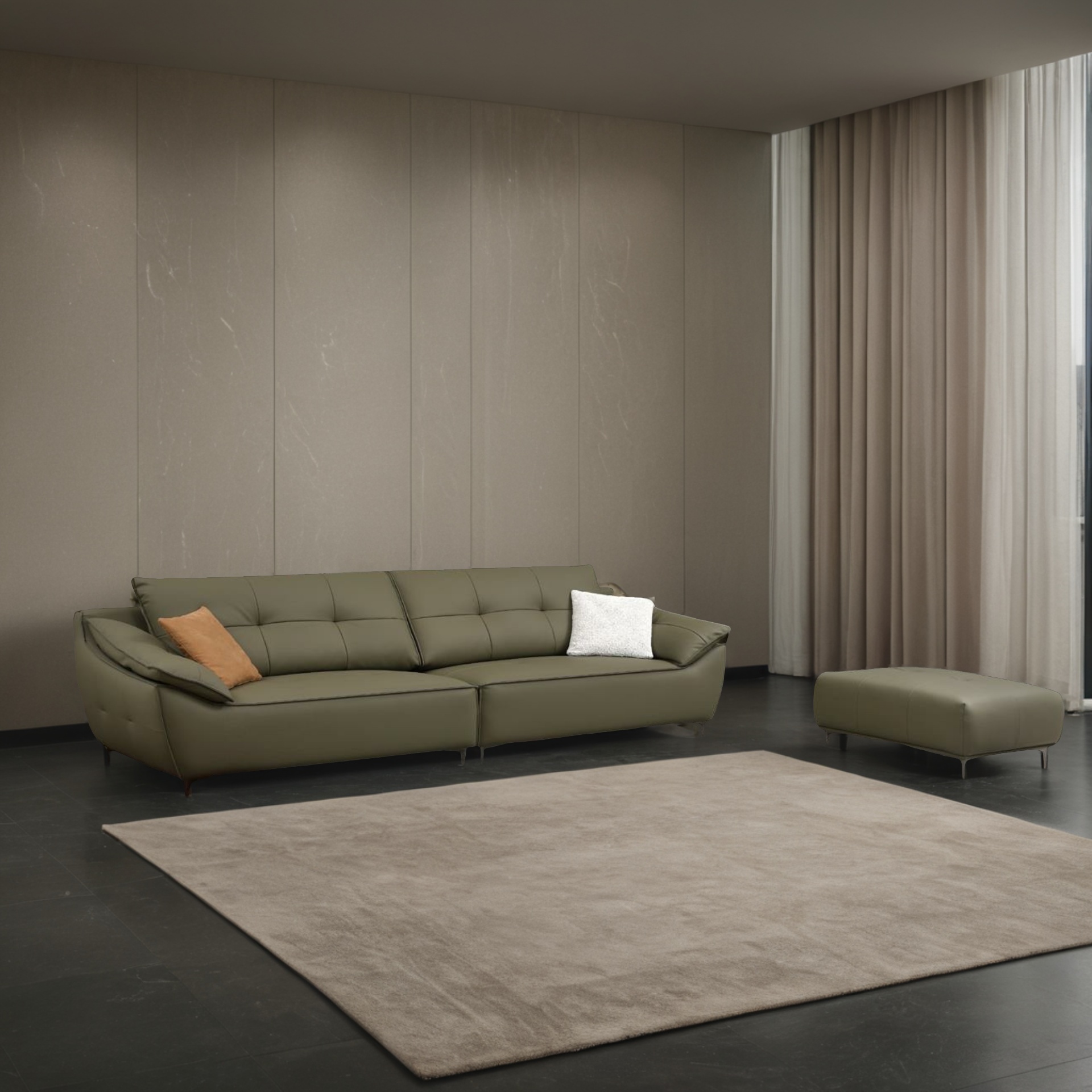 Sofa Solryn + Hocker