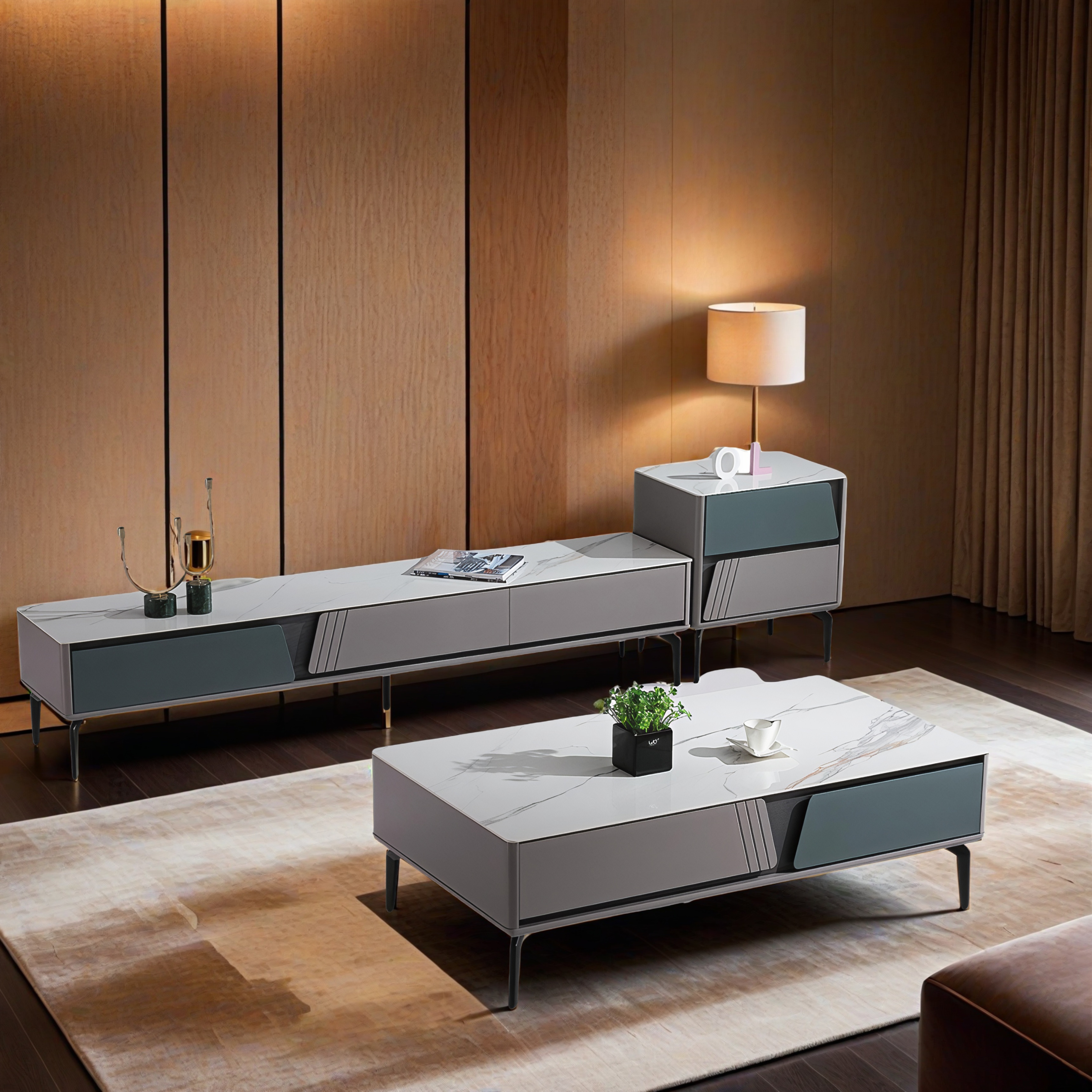 Designer Couchtisch und TV Board Wernigerode