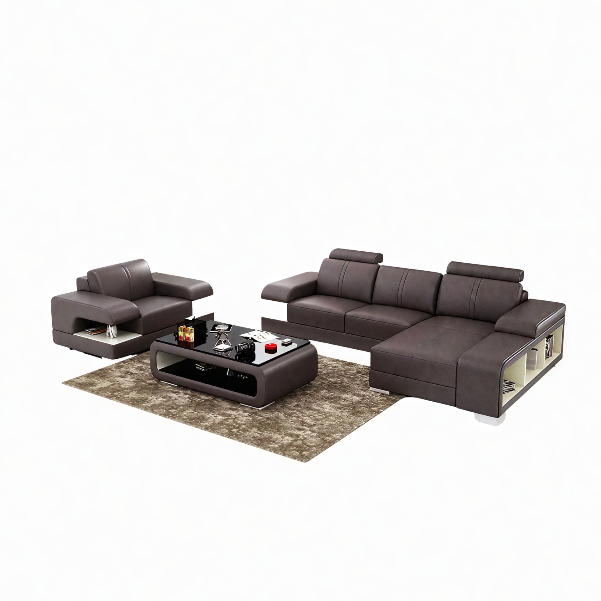  Sofa  Aalborg - L-Form + Sessel