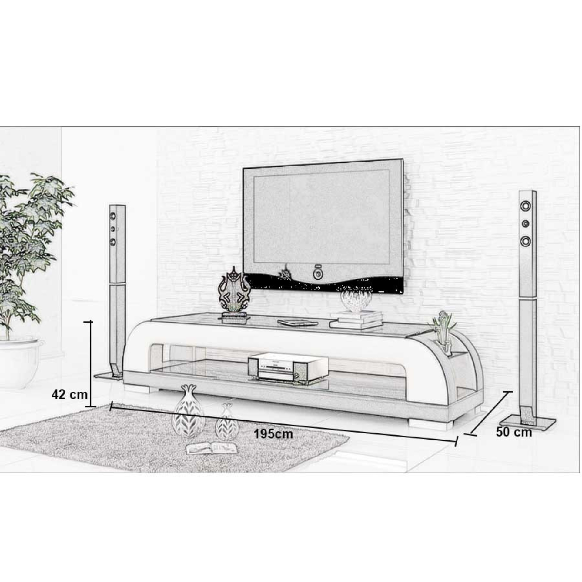 Designer TV-Board - Bologna