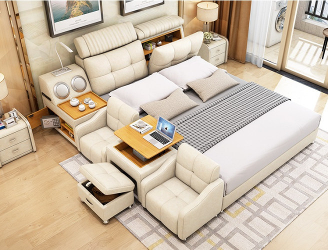 Doppelbett Grau Ilomilo