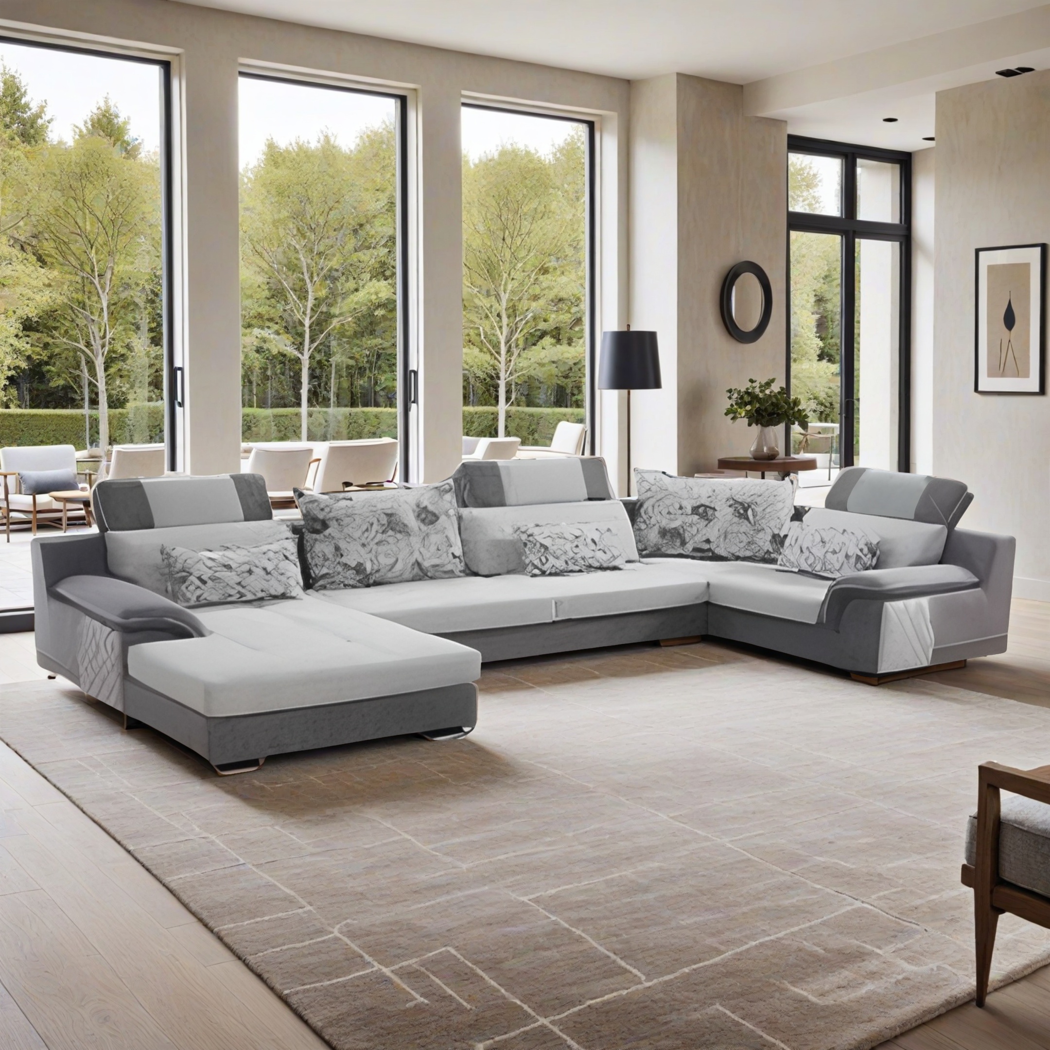 Wohnlandschaft Sofa U-Form Osaka 