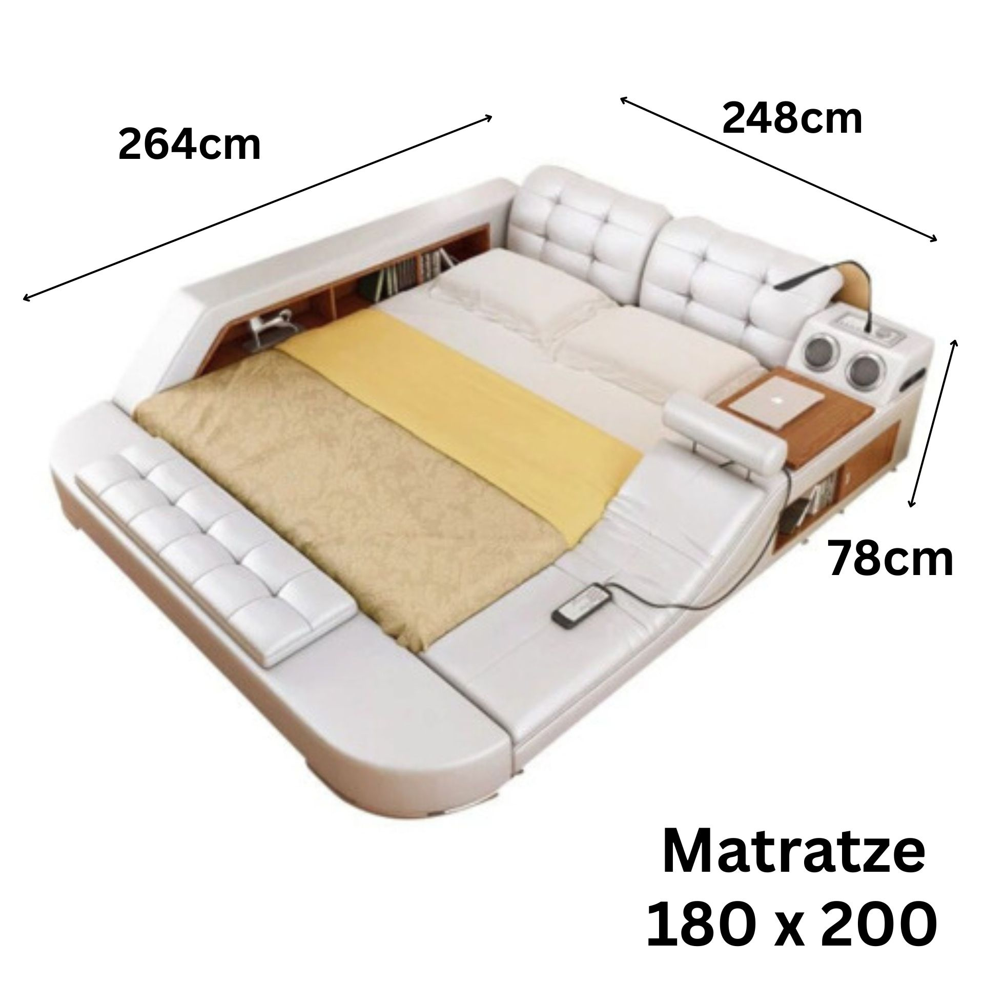Doppelbett Grau Snowfall
