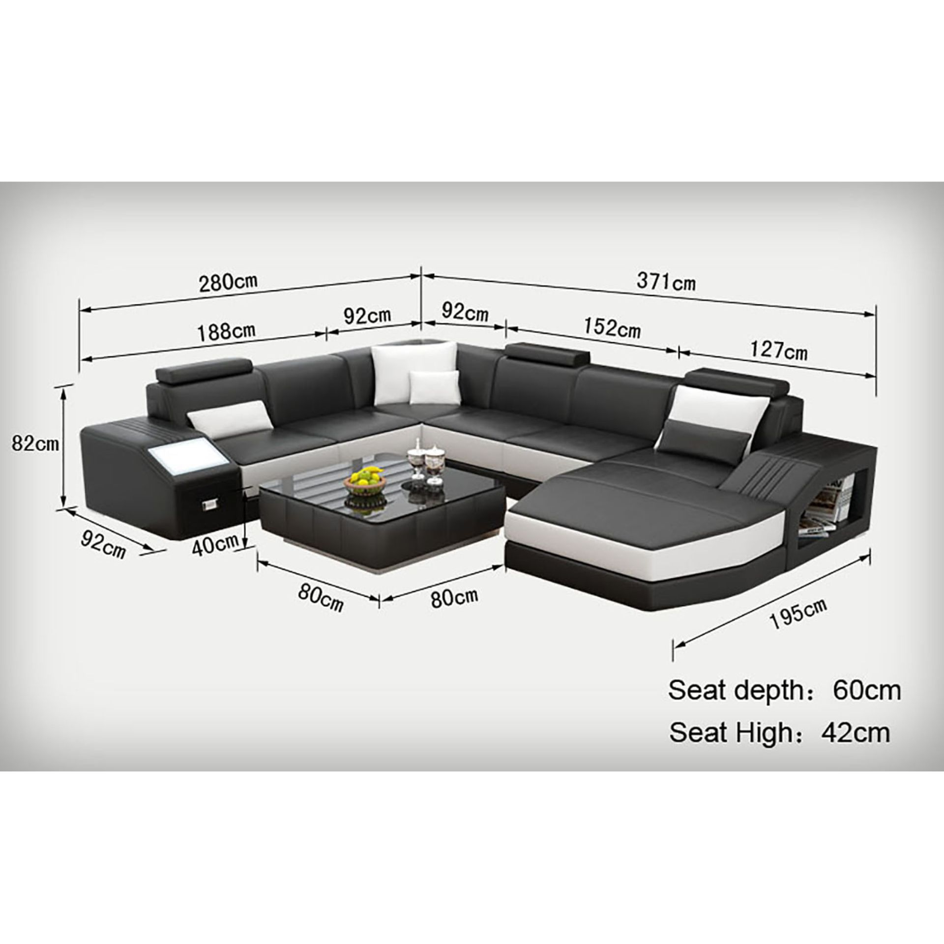 Sofa Kobe - Wohnlandschaft U-form