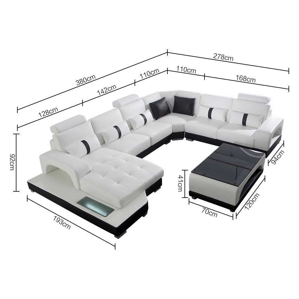 Touch me - Wohnlandschaft U-Form Fürth SC-LZW3326 - Möbel nach Maß
